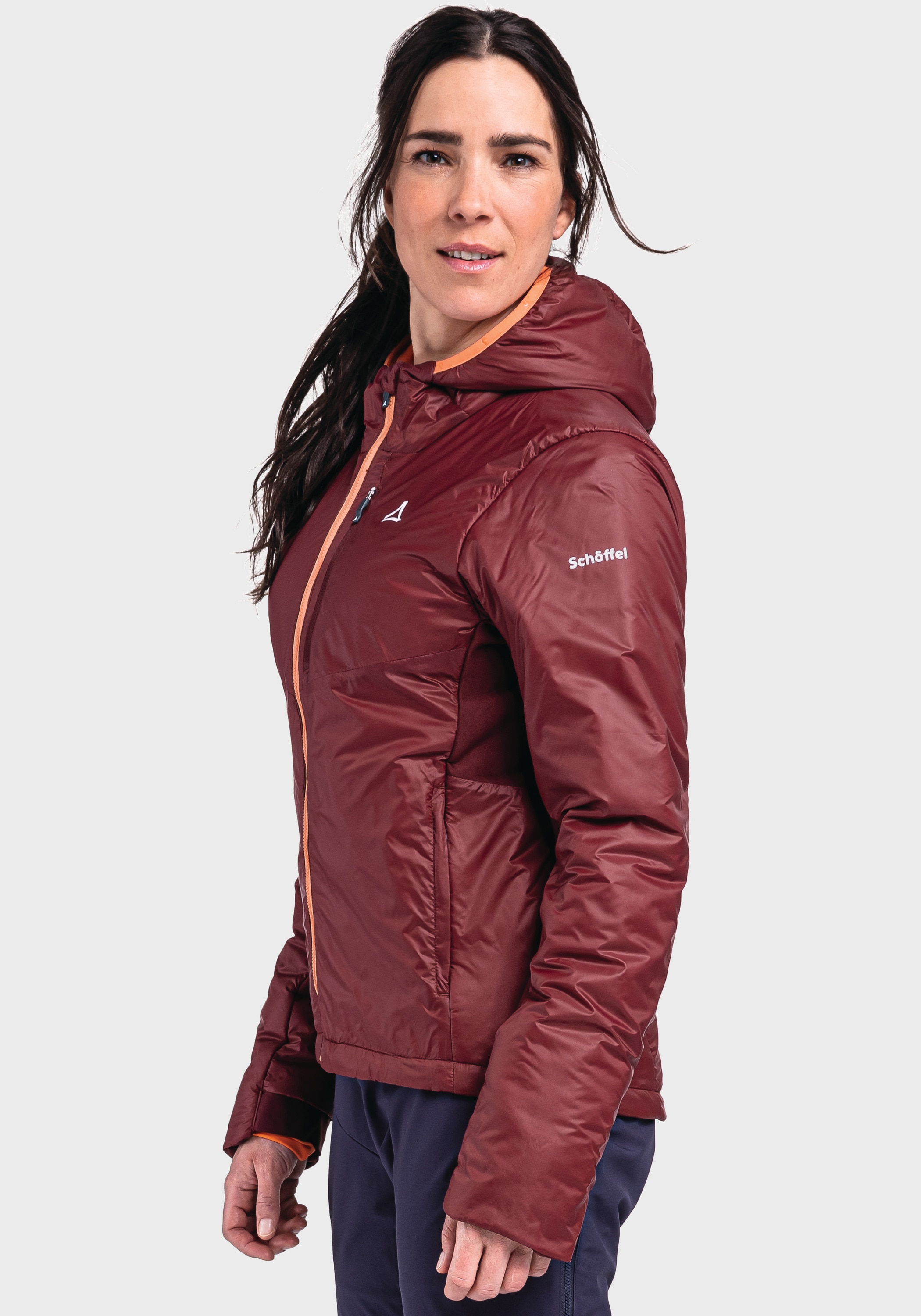 Schöffel Outdoorjacke »Ins Hybrid Black Raven L«, mit Kapuze