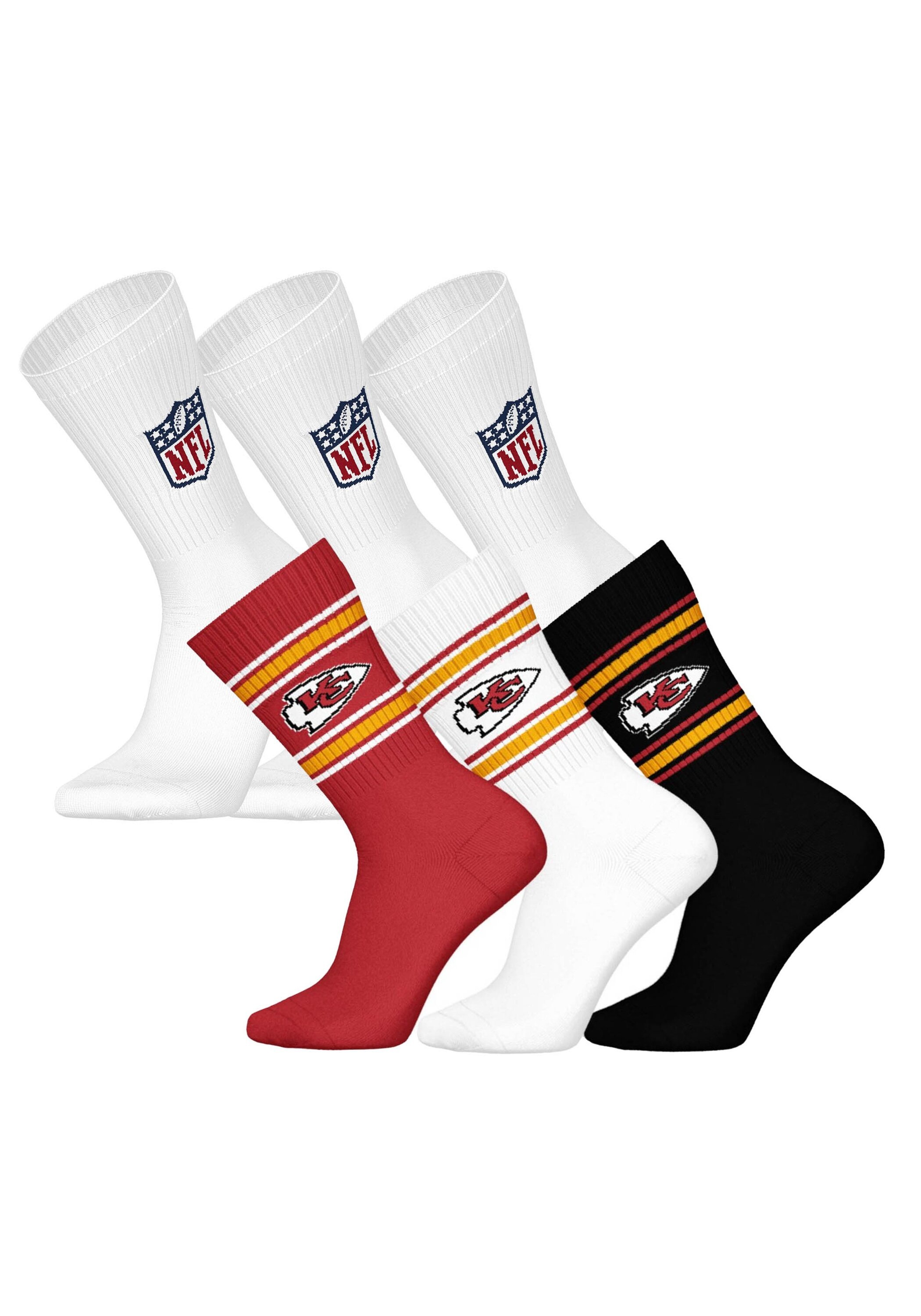 NFL Kurzsocken "Socken NFL 6Pack Crew Socks 6er Pack"