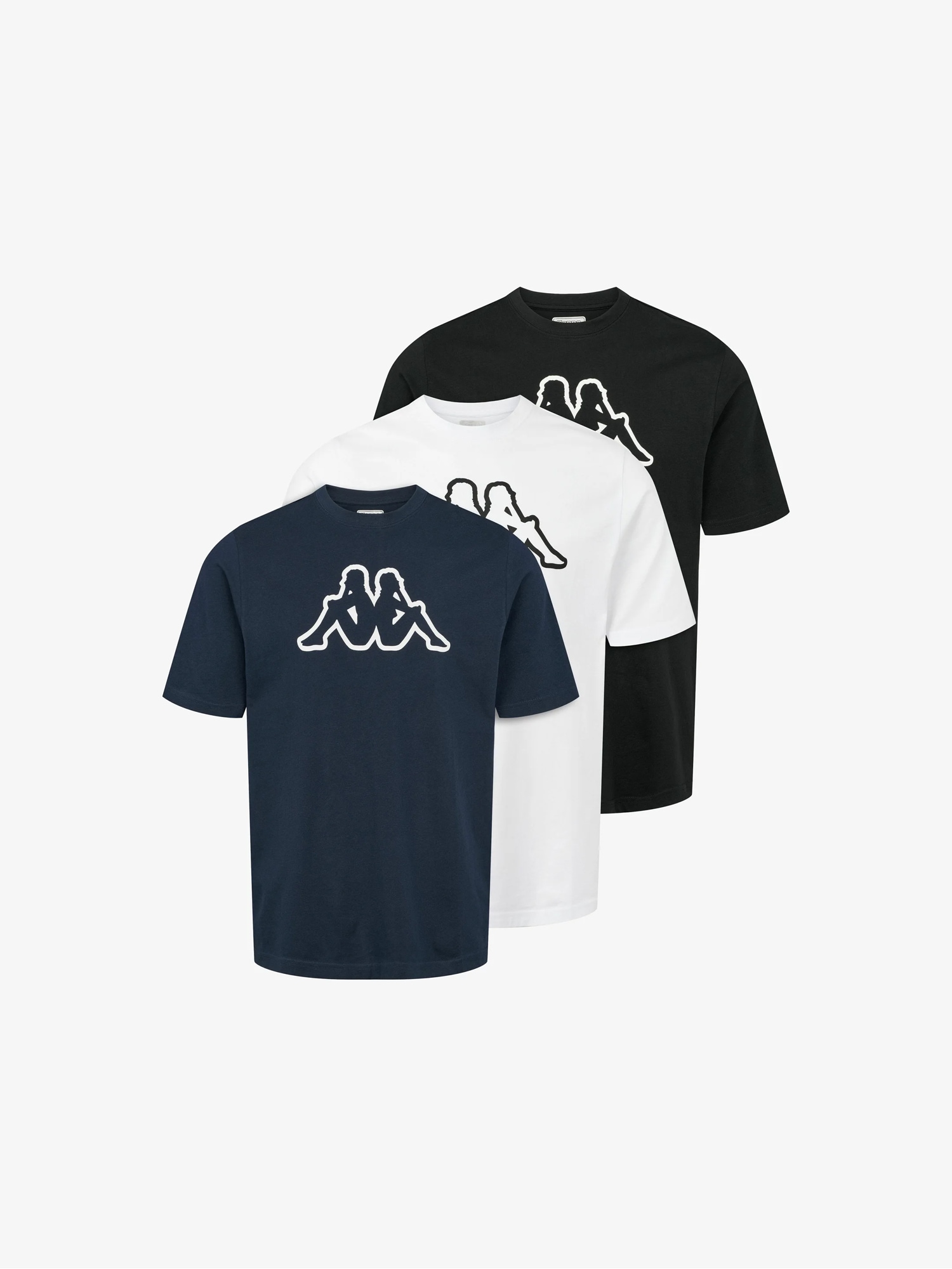 Kappa Kurzarmhemd "Kappa T-shirt Cromen 3-pack" günstig online kaufen