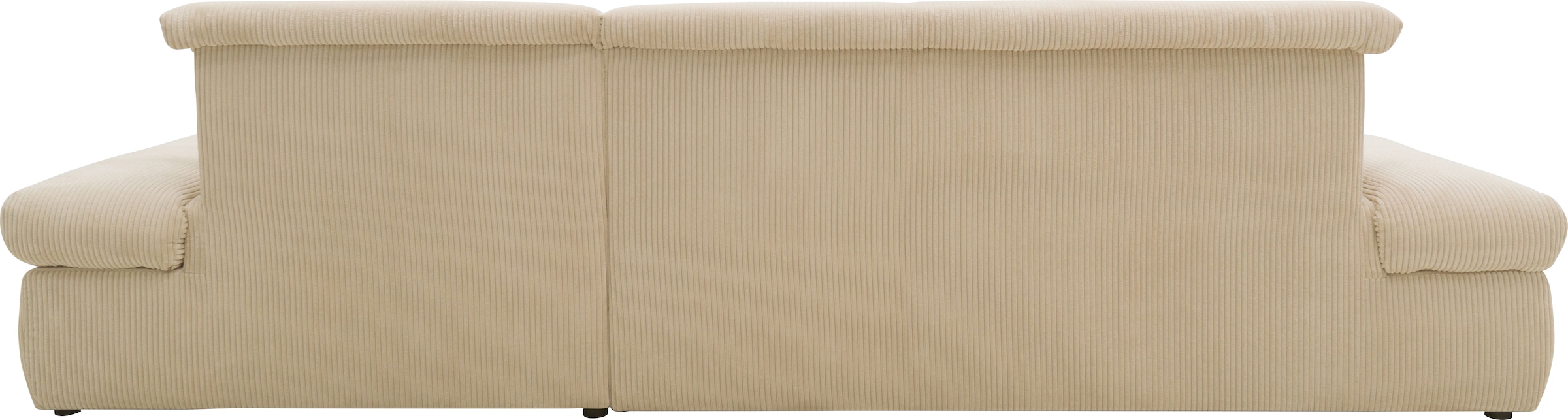 DOMO collection Ecksofa »Moric Luxus - B/T/H 300/172/80 cm, XXL-Format«, L-Form, 140kg Belastung/Sitz, in Cord, Chenille, Kunstleder