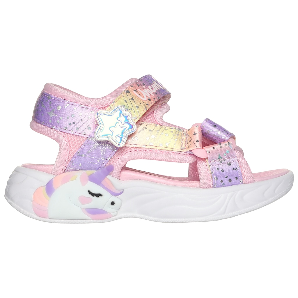 Skechers Kids Sandale »UNICORN DREAMS SANDAL MAJESTIC BLISS, Blinkschuh«, leuchtet bei jedem Schritt