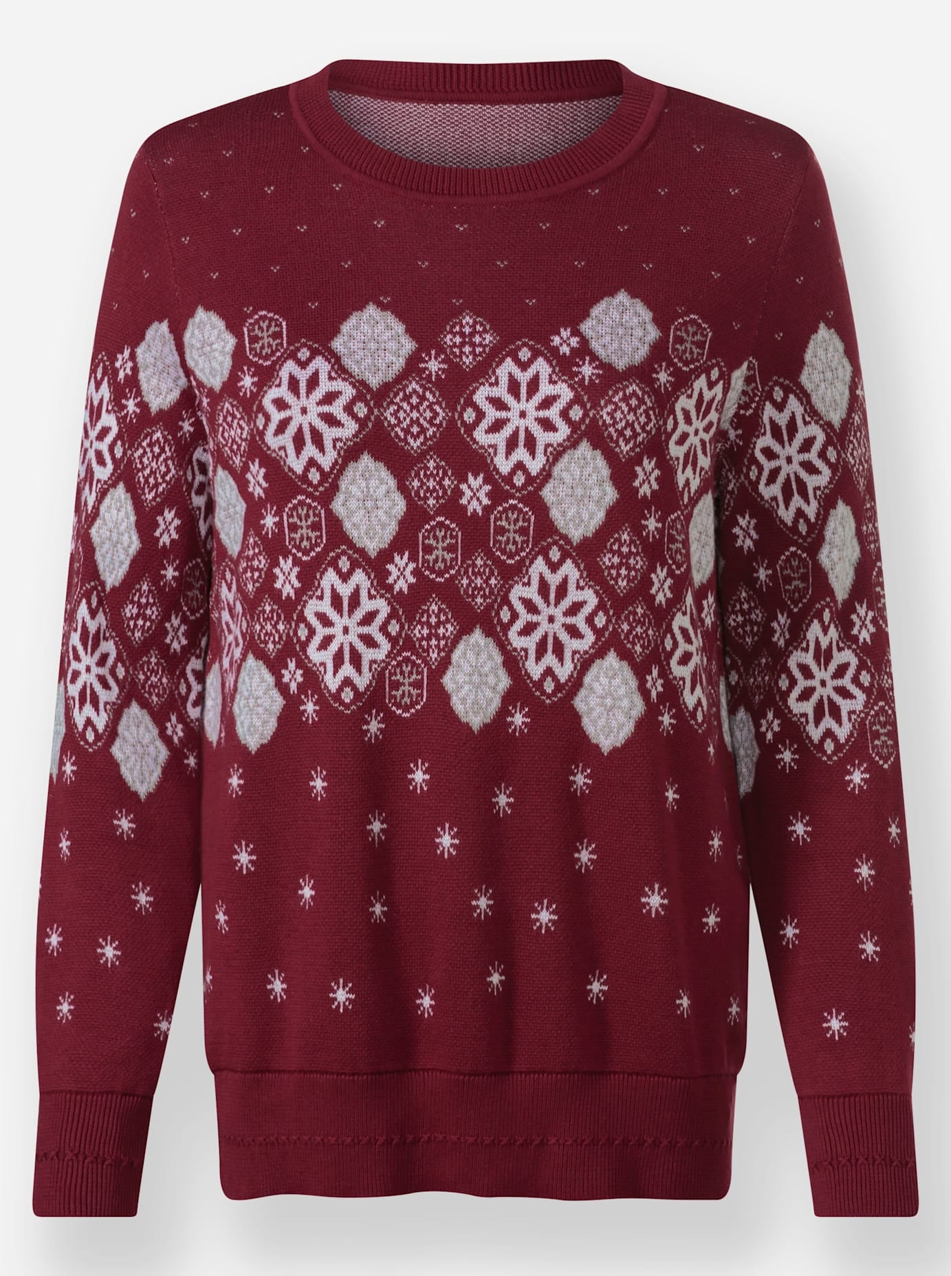 Inspirationen Rundhalspullover »Jacquard-Pullover«