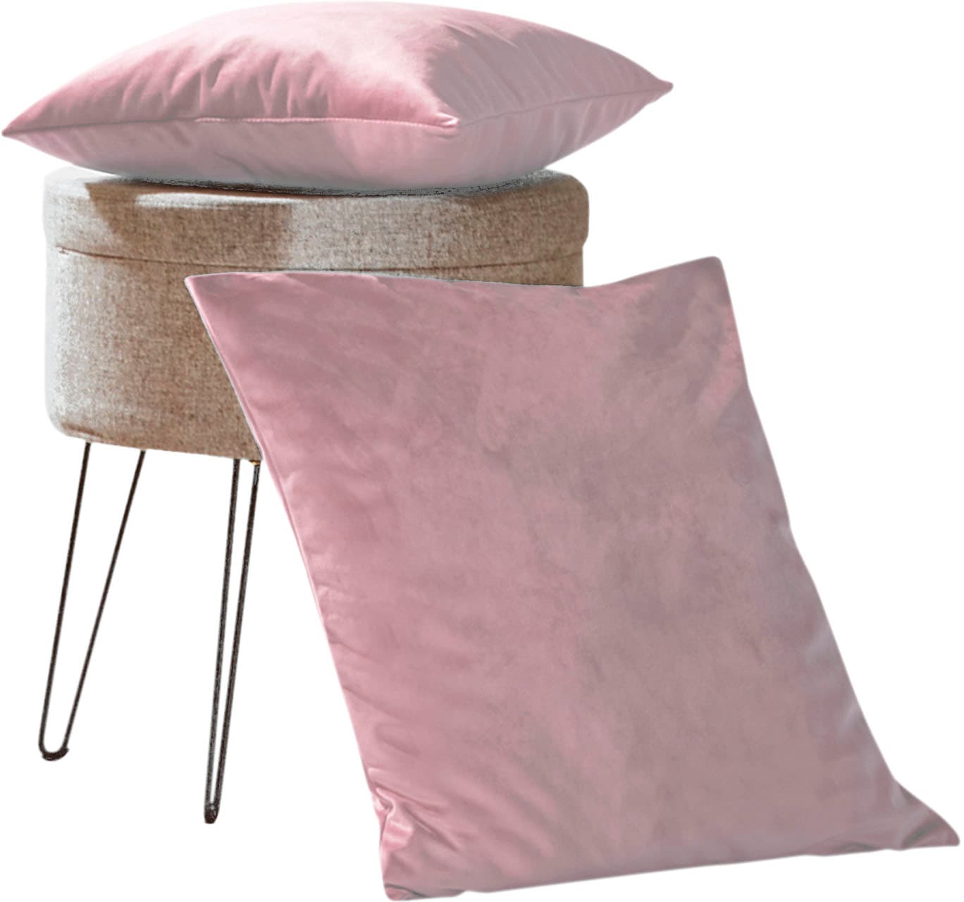 Weckbrodt Dekokissen "Valentin" Samt-Optik, Velour, Unifarben, Kissenhülle günstig online kaufen