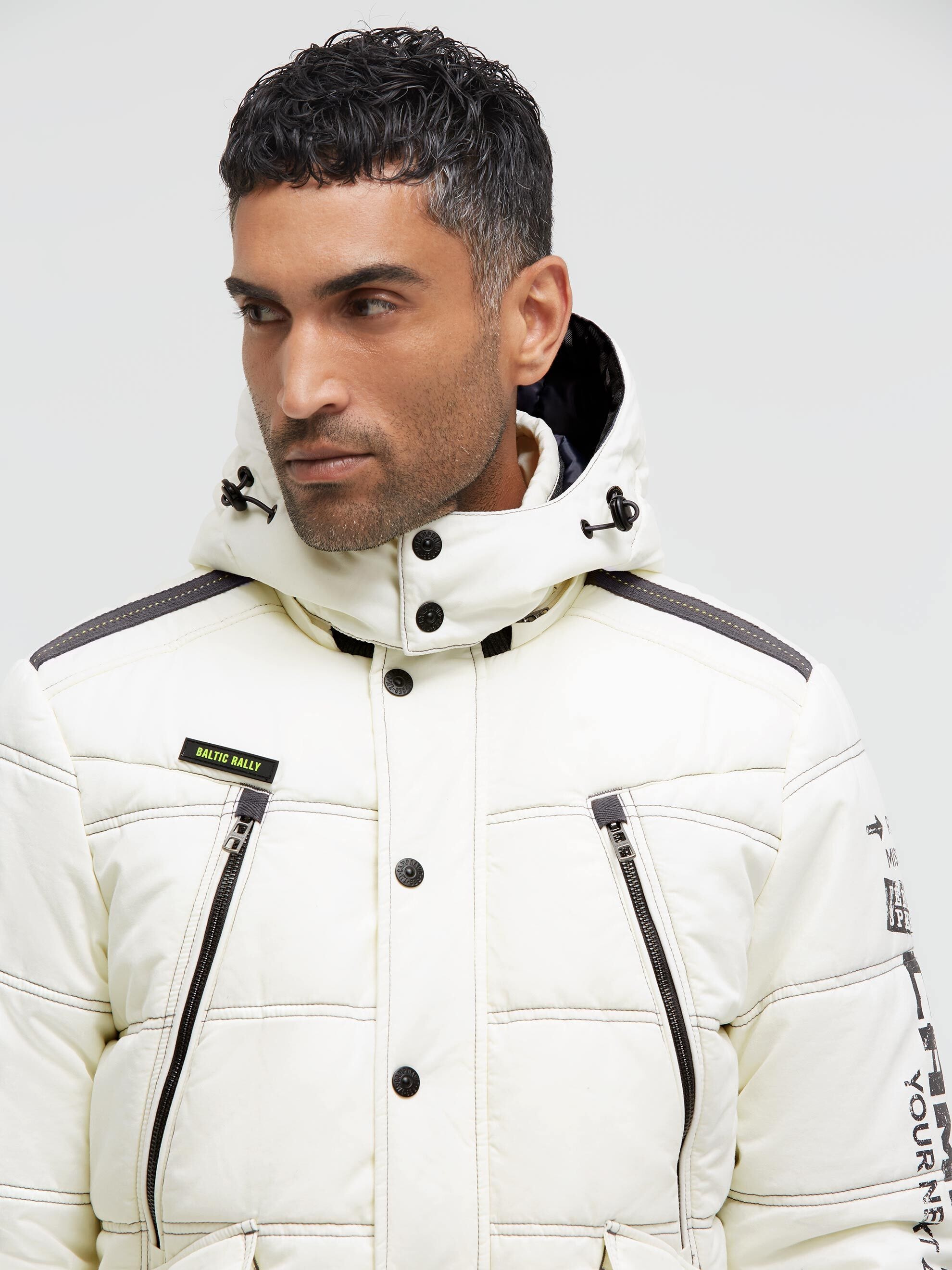 CAMP DAVID Winterjacke mit Kapuze mit Brusttaschen