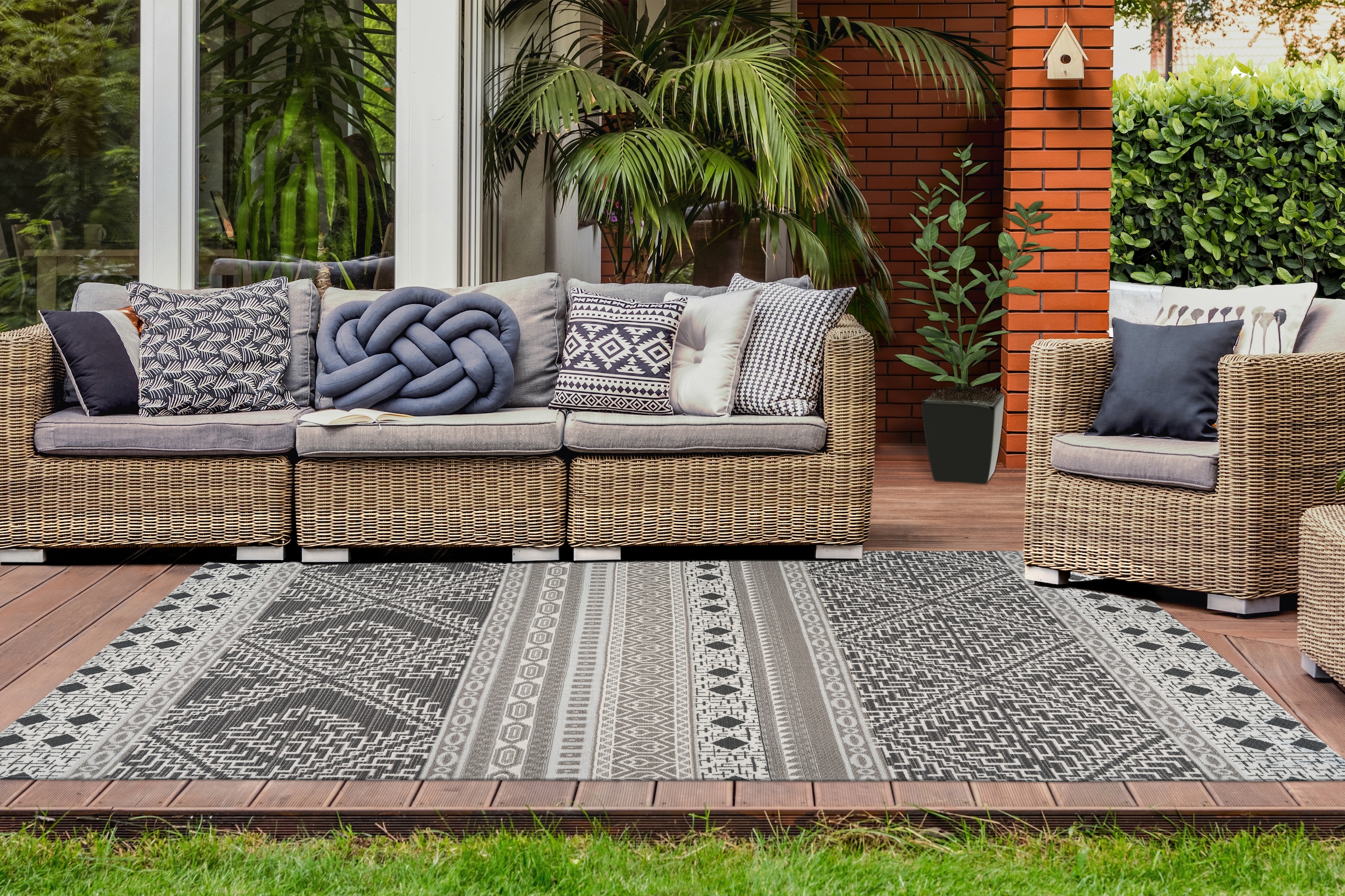 Arte Espina Teppich »Yoga 200«, rechteckig, Teppich für Indoor & Outdoor, Fußbodenheizung geeignet, Pflegeleicht