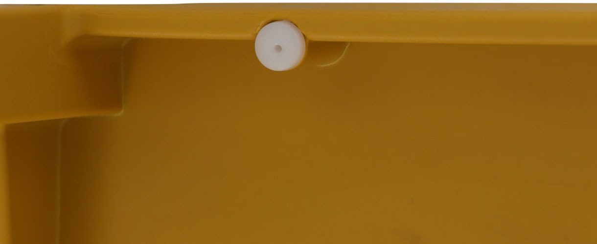 Siena Garden Gartensessel »Square 2er Set Stapelstuhl mustard« Set, 2 Stk. tlg. Gestell, Polypropylen/Glasfaser