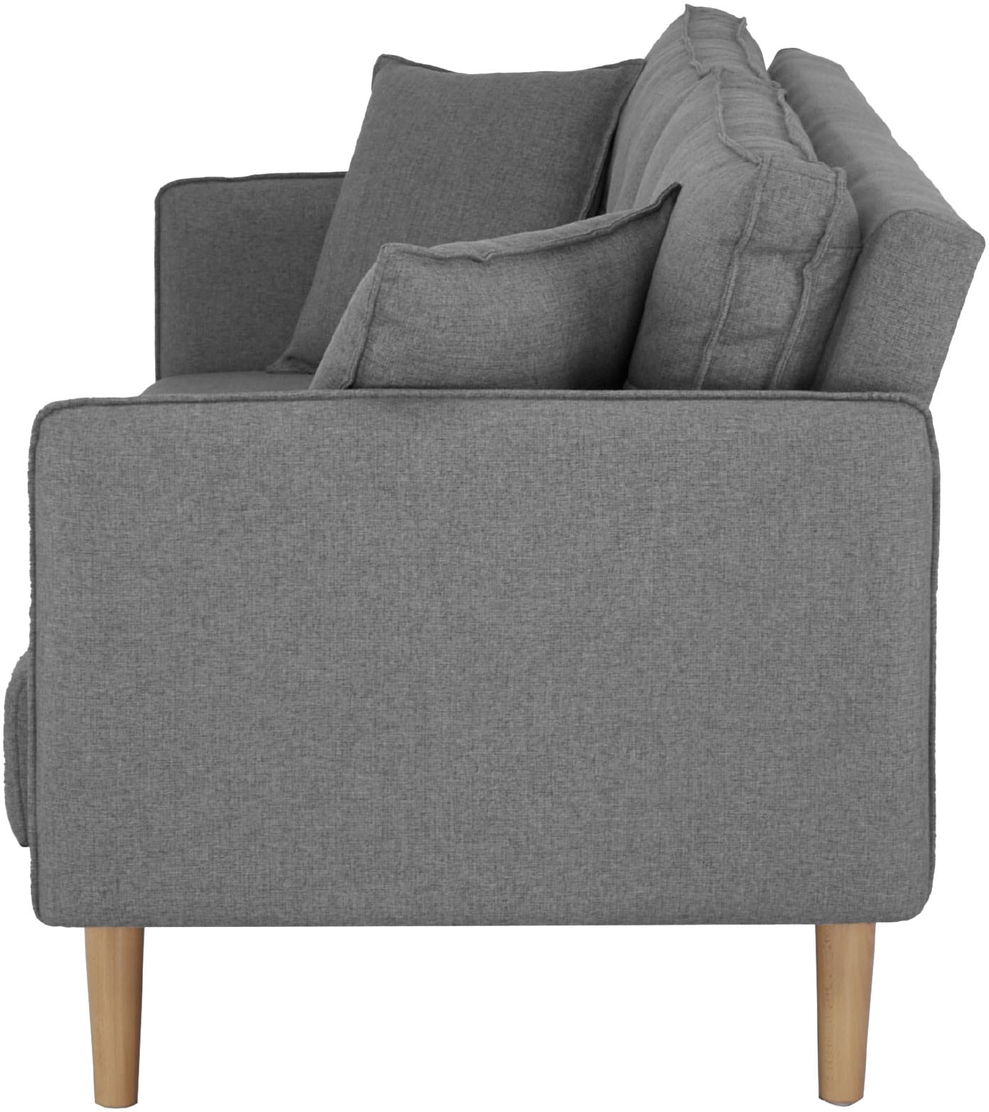 Home affaire Schlafsofa »SORENITY, 196 cm, 3-Sitzer, verstellbare Rückenlehne« verstellbarer Rückenlehne, Klappmechanismus, Webstoff