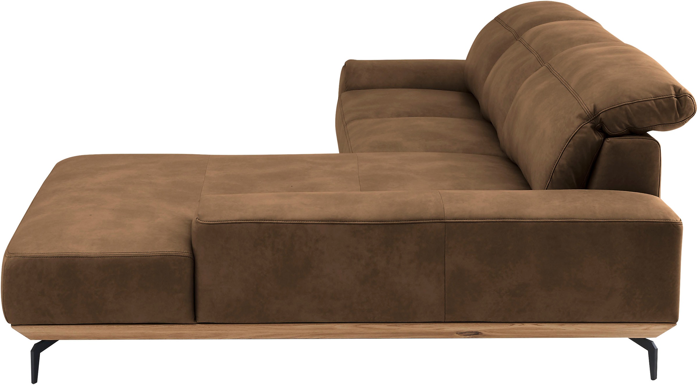 Musterring Wohnlandschaft »MR 2490«, Fuß Schwarz, Sitzhöhe 46cm, wahlweise mit Funktionen, Maße 342x207 cm