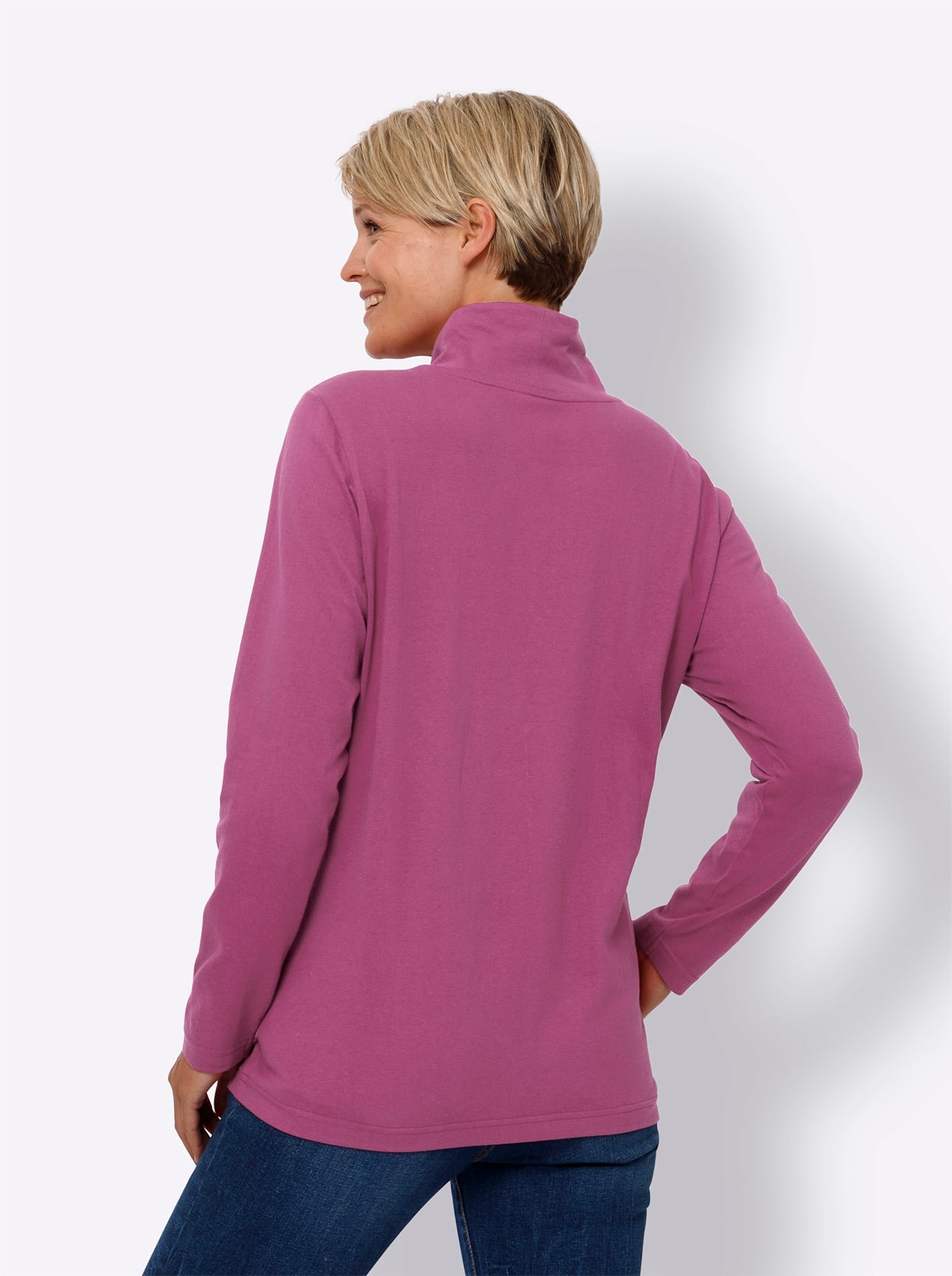 Classic Basics Stehkragenshirt »Langarm-Shirt«, (1 tlg.)