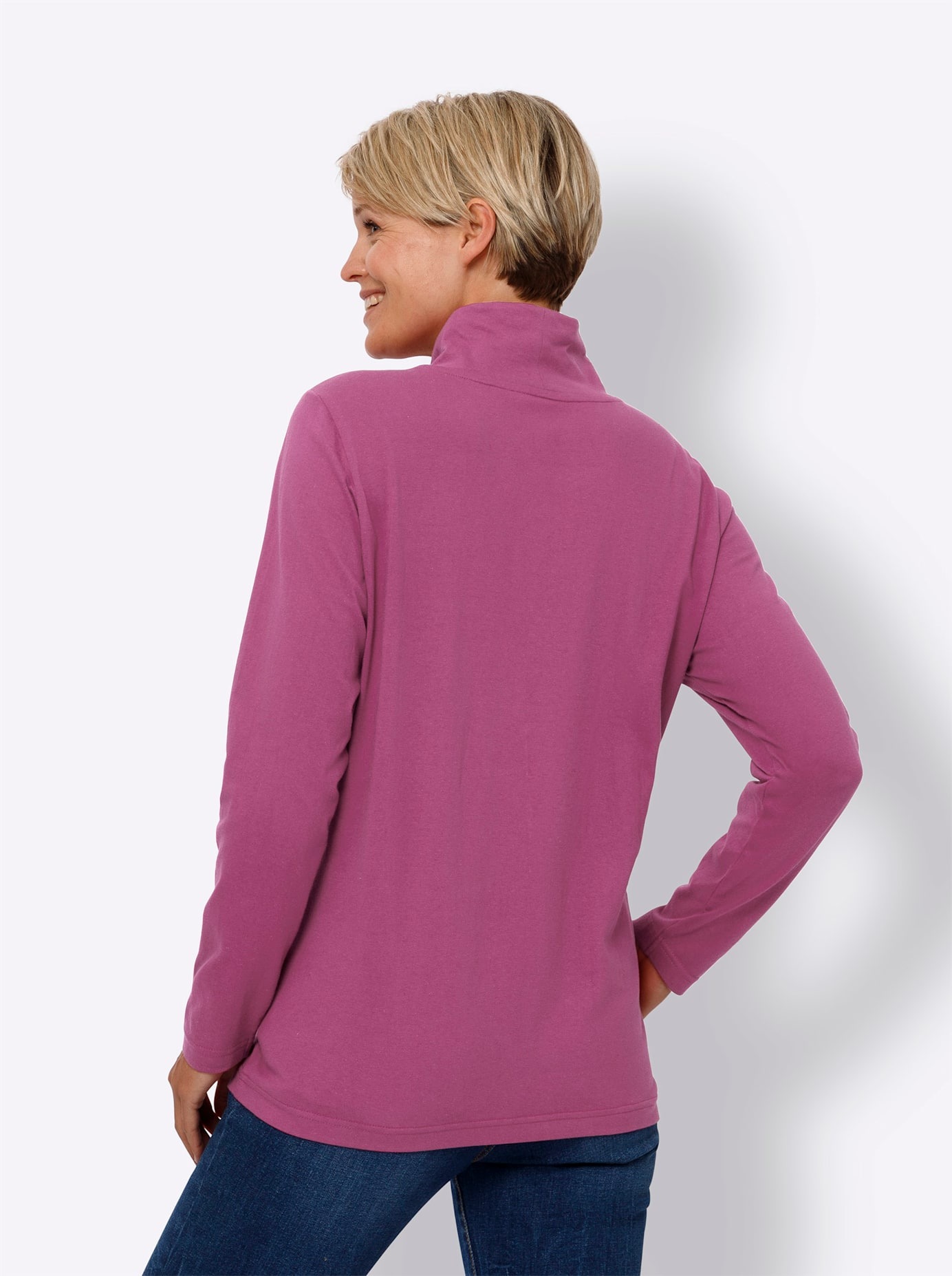 Classic Basics Stehkragenshirt "Langarm-Shirt", 1 Stk. günstig online kaufen