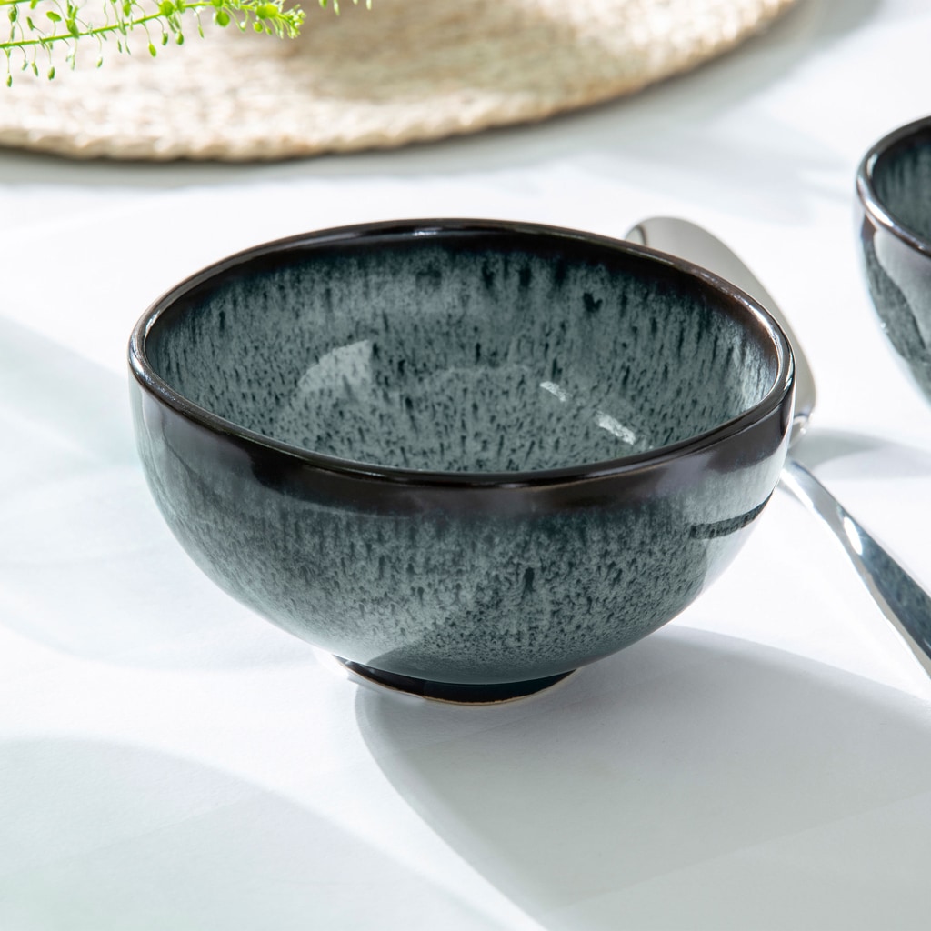 like. by Villeroy & Boch Schale »Suppenbol Lave 280 ml 4er Set grau«