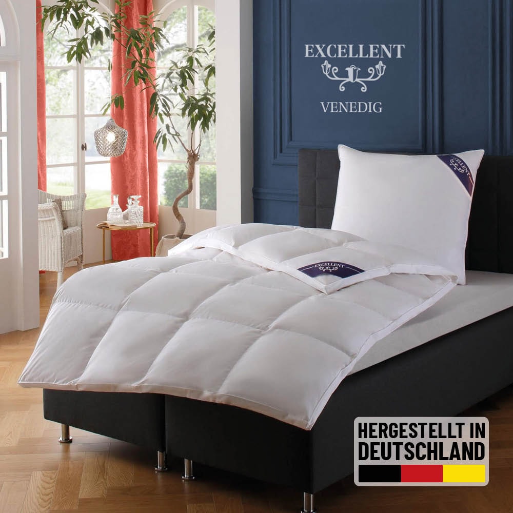 Excellent Daunenbettdecke "VENEDIG, Bettdecken für Sommer und Winter, Decke günstig online kaufen