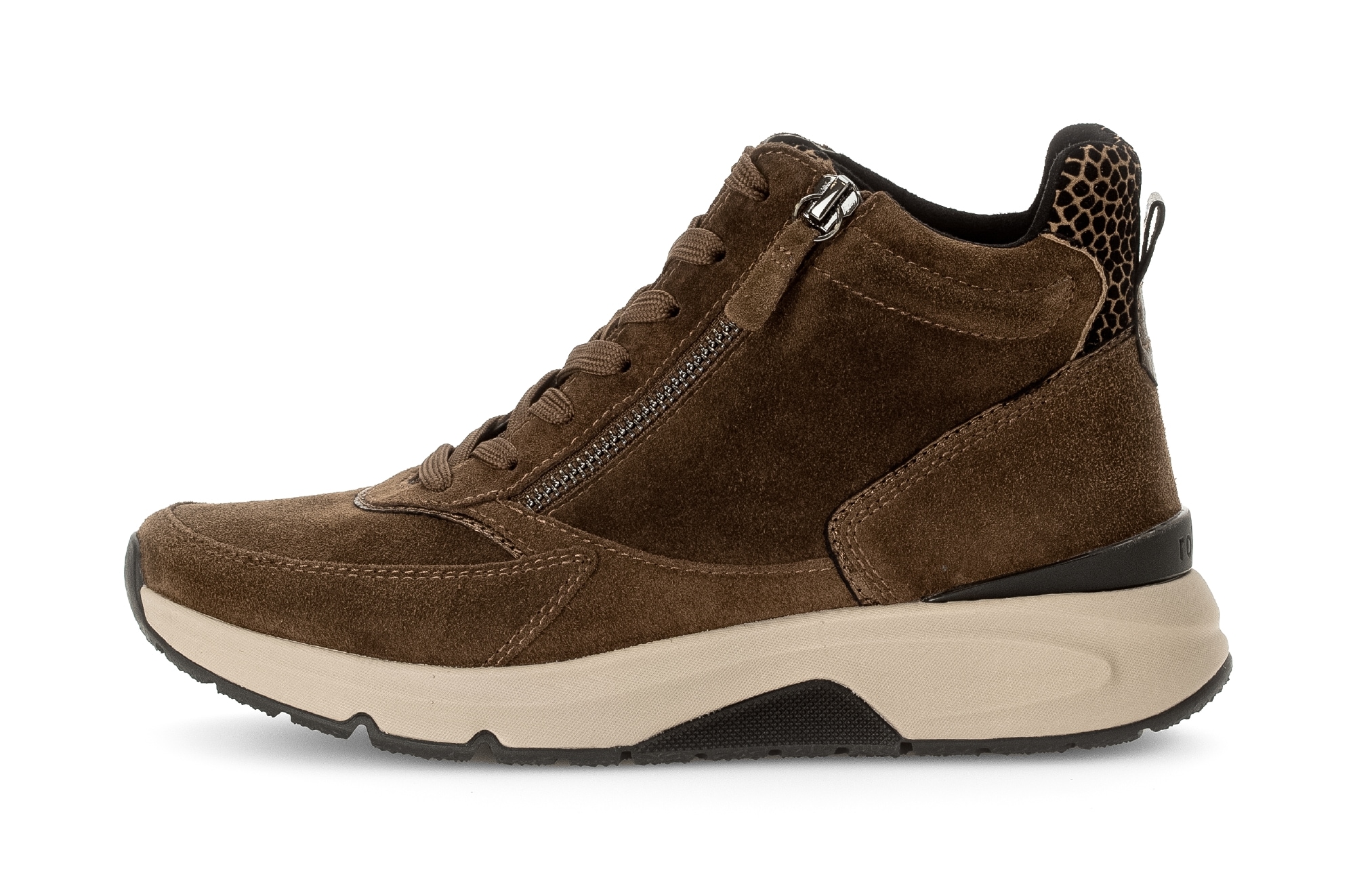 Gabor Rollingsoft Keilsneaker, Freizeitschuh, Schnürschuh, Schnürboots mit herausnehmbarem Fußbett