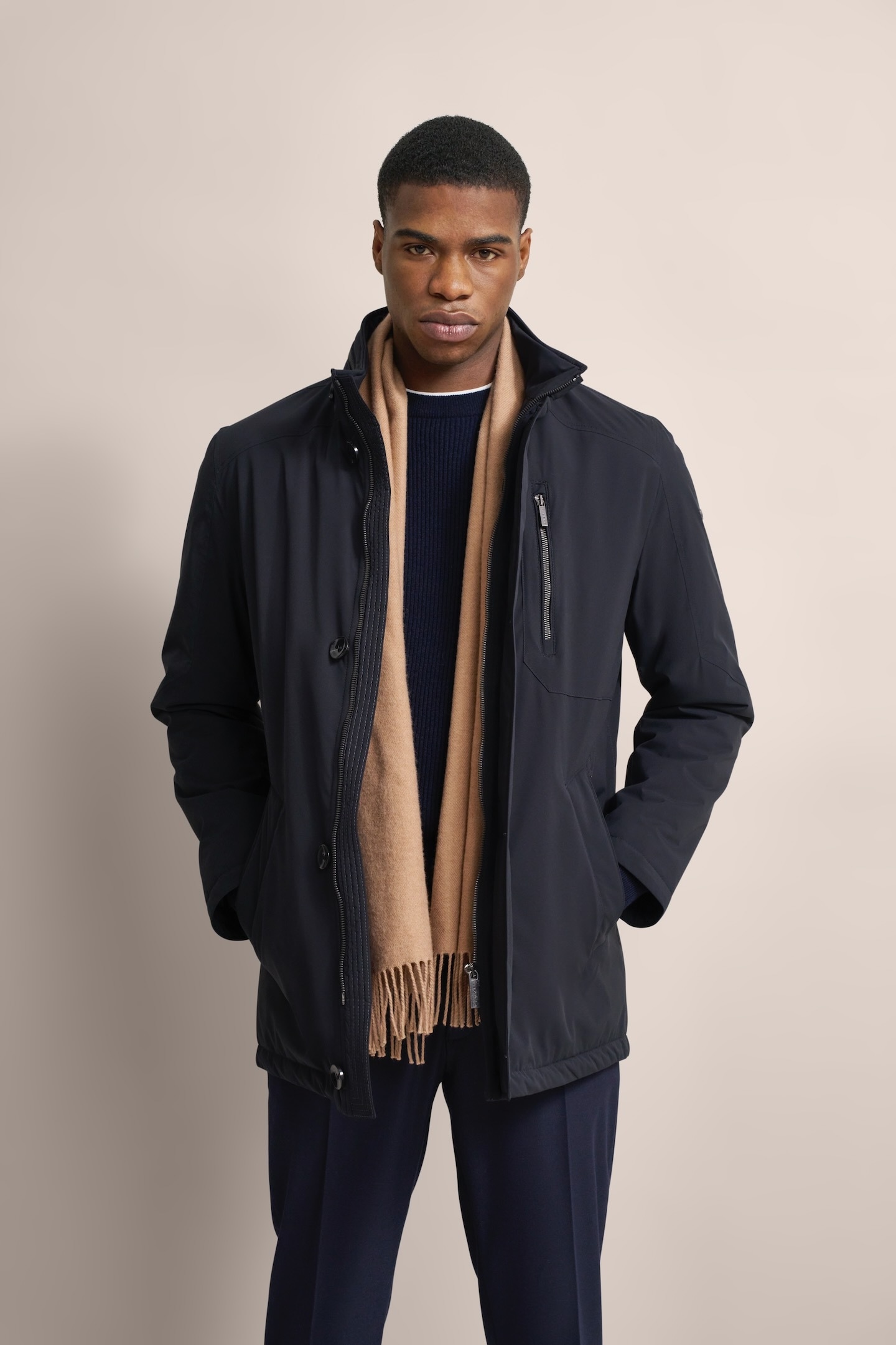 bugatti Kurzjacke "wasserabweisend" ohne Kapuze für das ganze Jahr günstig online kaufen