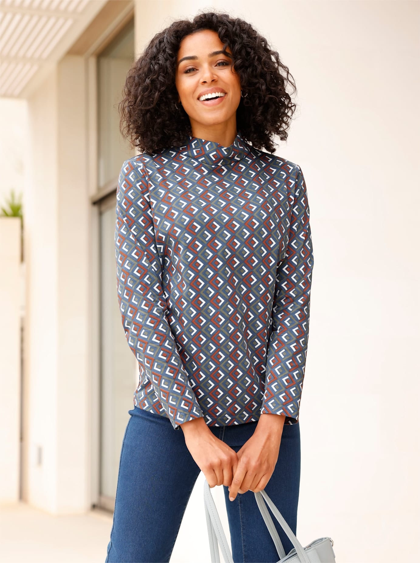 Classic Basics Stehkragenshirt "Stehkragen-Shirt" 1