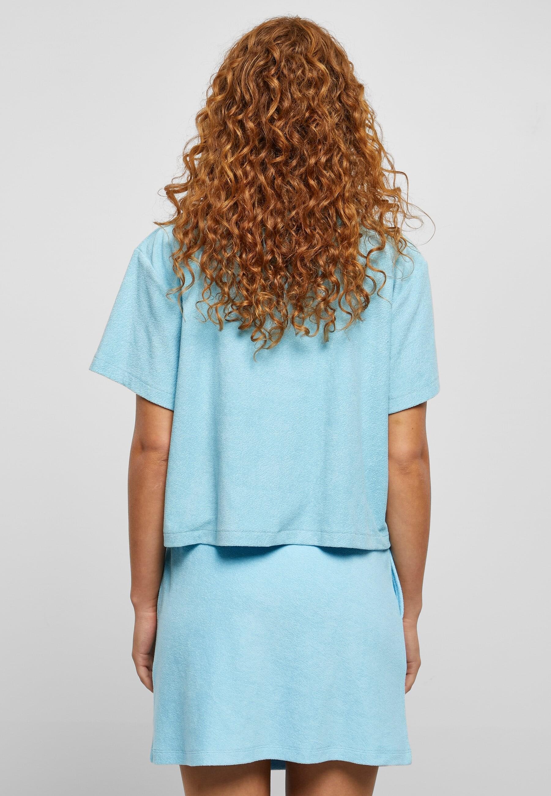 URBAN CLASSICS Langarmhemd »Urban Classics Damen Ladies Towel Resort Shirt«