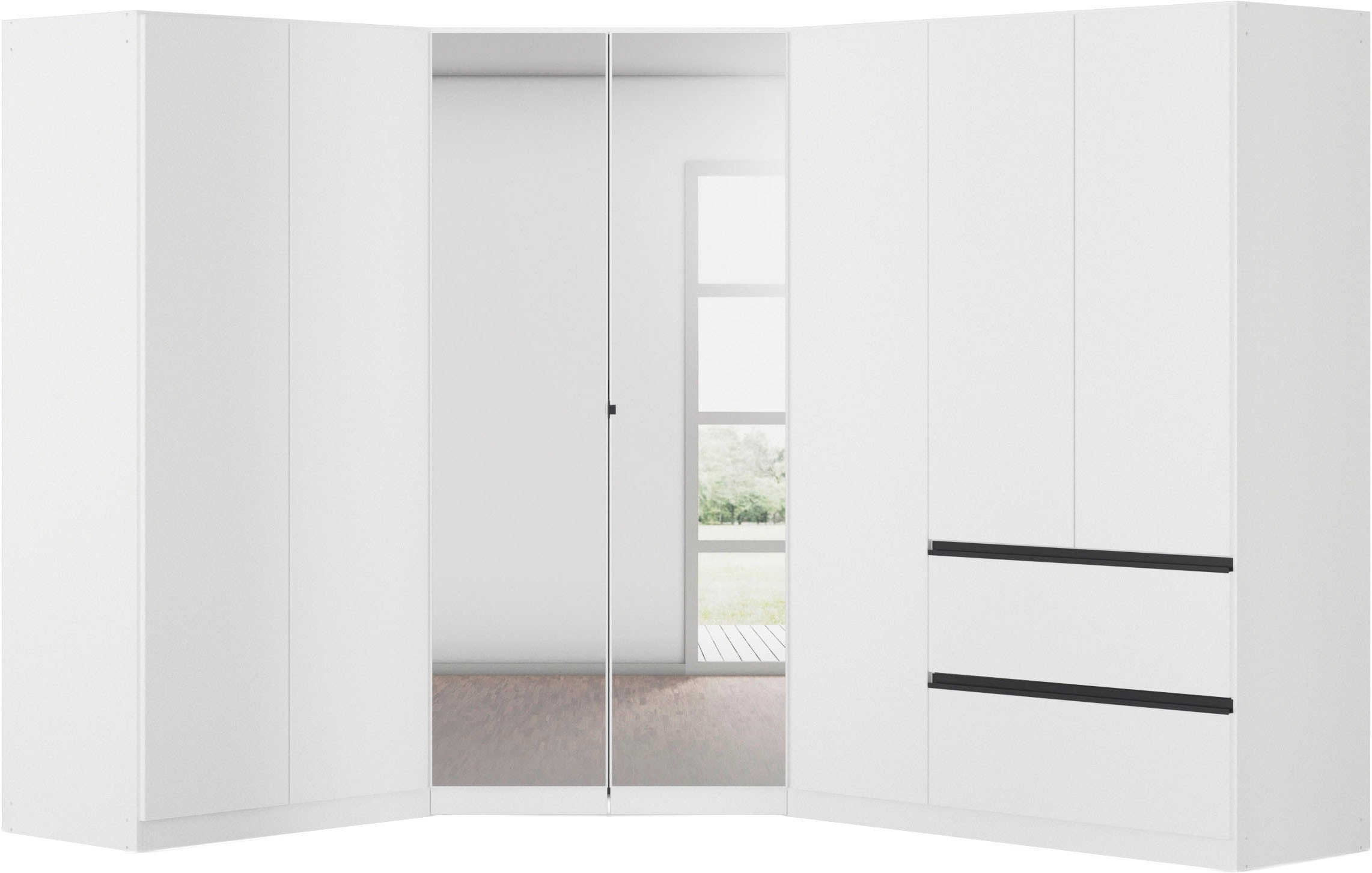rauch Schrank-Set "Kleiderschrank Schrank Garderobe Wäscheschrank COSTA Größe 208x253 cm" Set, in 3 Ausstattungen BASIC/CLASSIC/PREMIUM, 3 Stk. tlg.