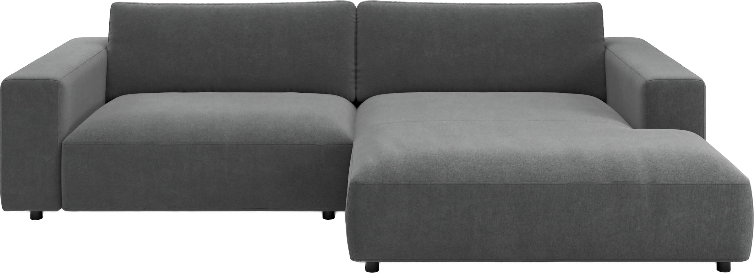 Musterring Ecksofa "MR LUCIA, Charakterstarker Lounge-Komfort von Musterring" XXL-Longchair, erstklassige Kammerkissen & zeitloser Look