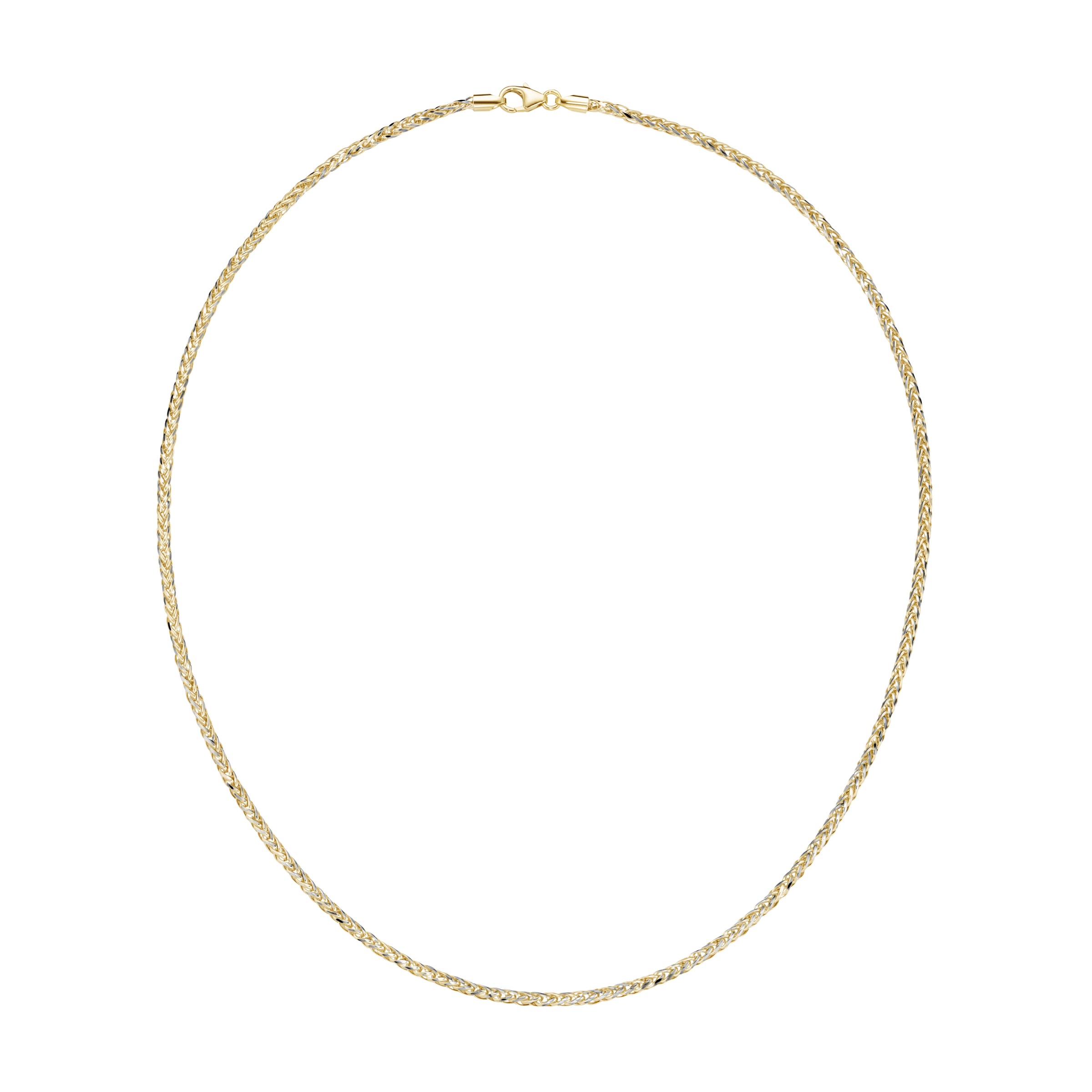 Luigi Merano Goldkette »in Zopfketten-Muster bicolor, Gold 585«