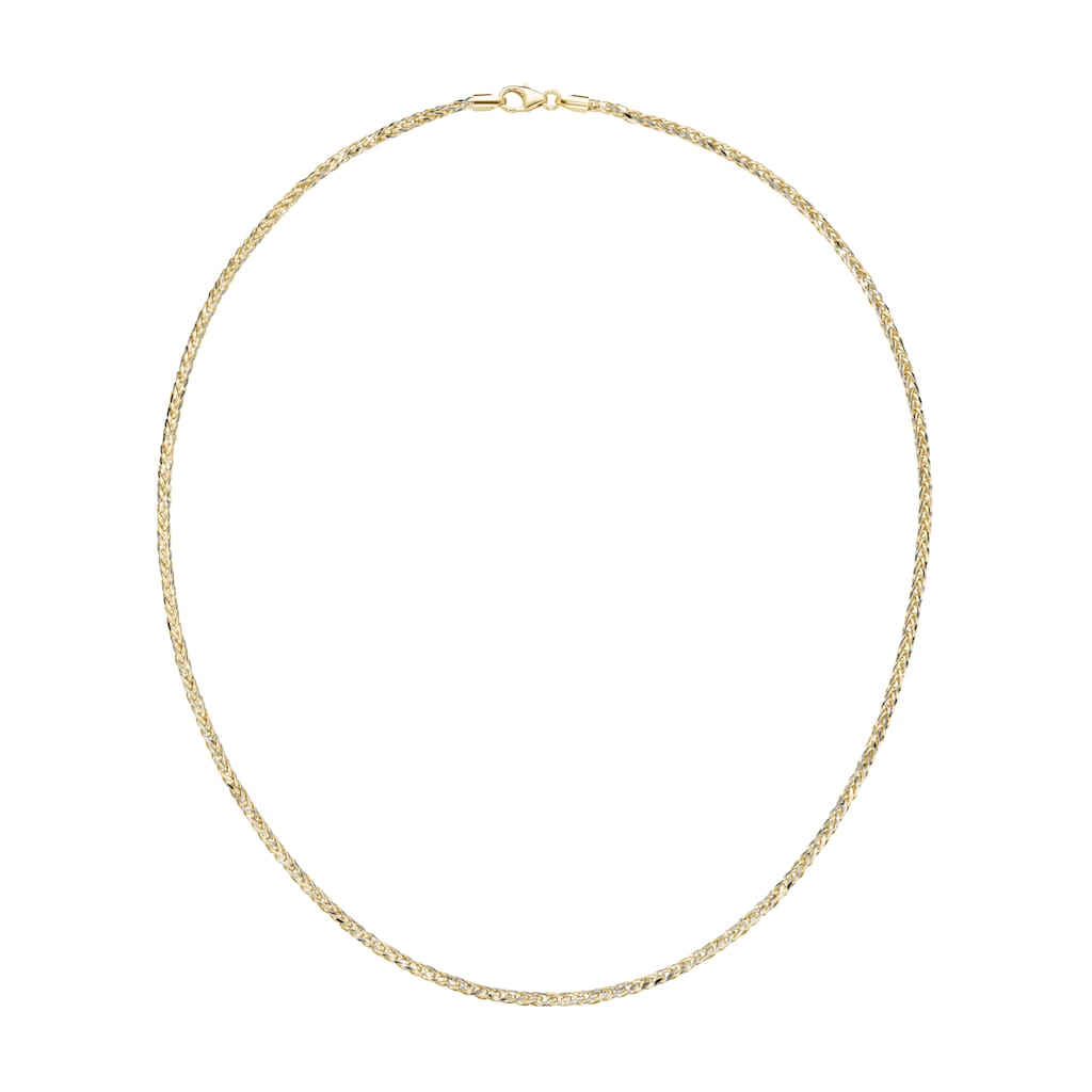 Luigi Merano Goldkette »in Zopfketten-Muster bicolor, Gold 585«