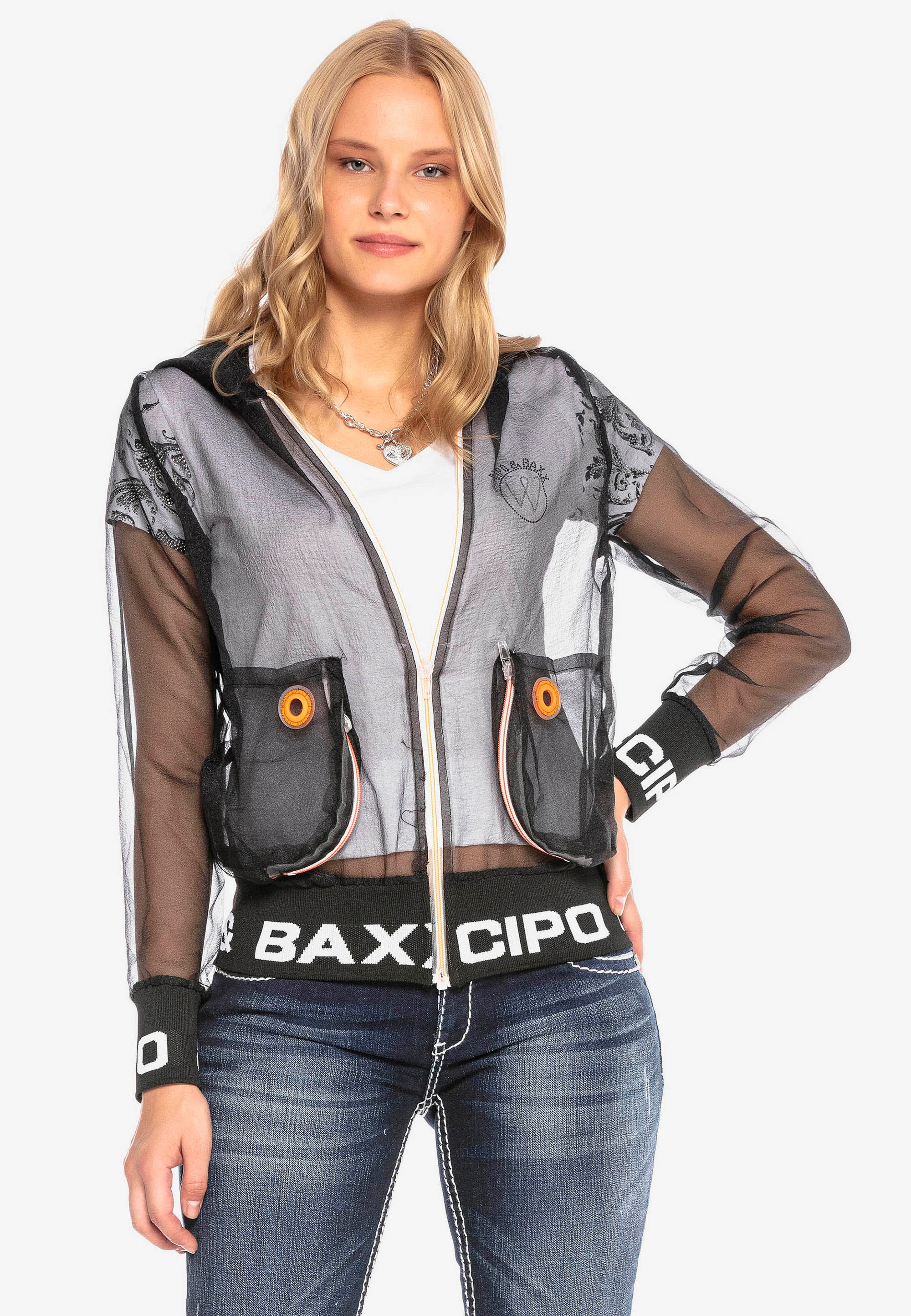 Cipo & Baxx Outdoorjacke, in transparentem Design