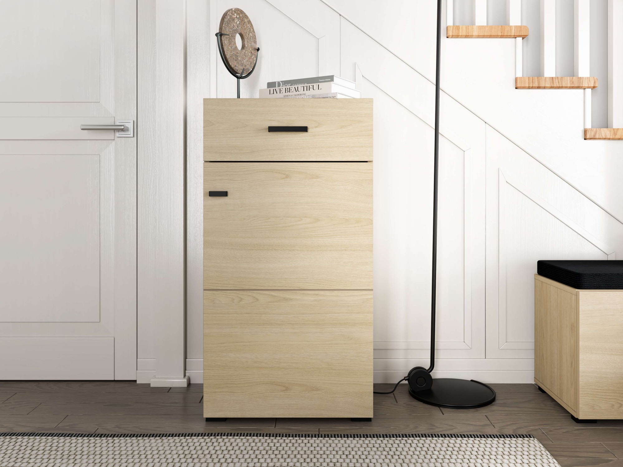 Home affaire Garderoben-Set »Rathlin Flurmöbel, Dielenmöbel, Flurschrank, Flurgarderobe« 5tlg, 5 Stk. tlg.