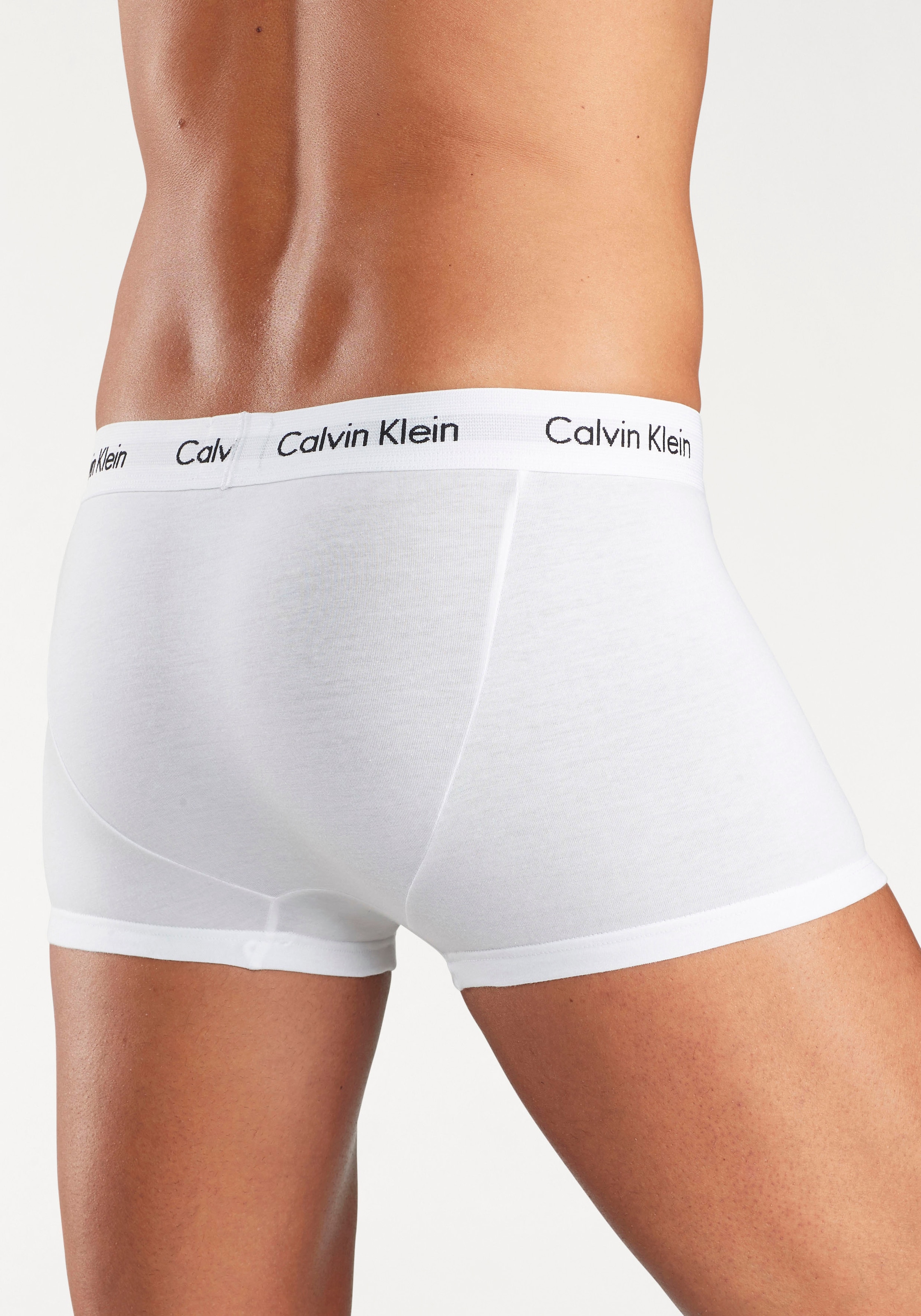 Calvin Klein Underwear Trunk »Low Rise Trunk 3 PACK« 3 Stk. mit weißem Webbund