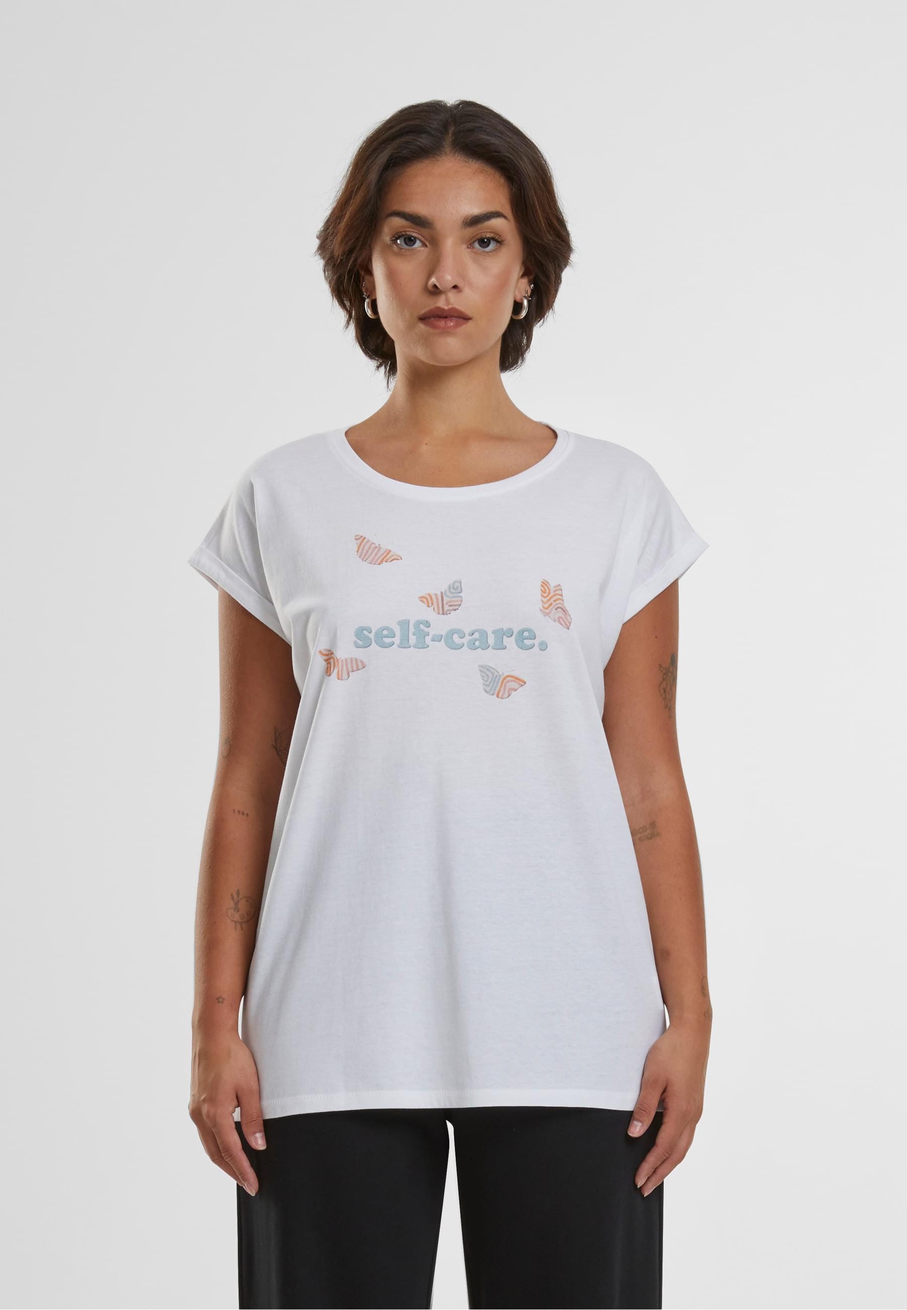 MisterTee T-Shirt »MisterTee Damen Ladies Self-Care Tee«, (1 tlg.)