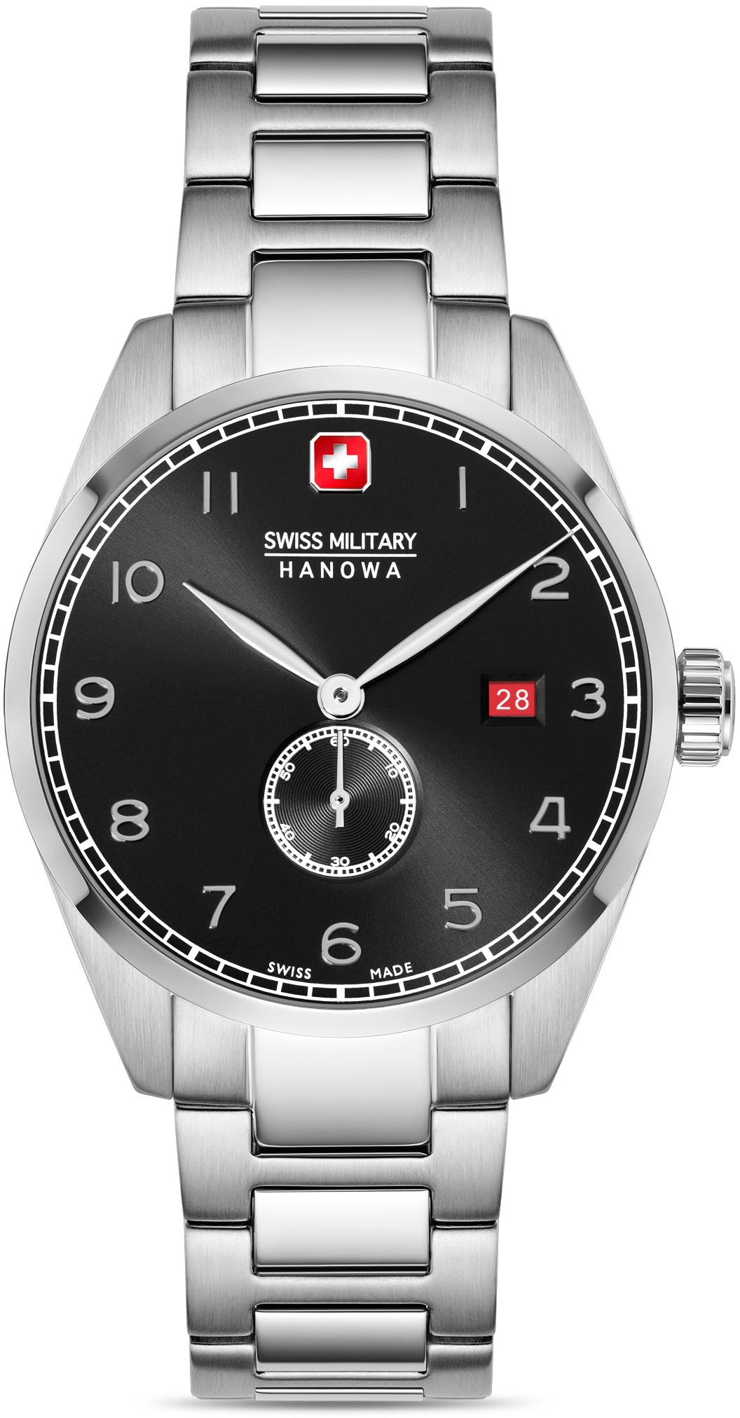 Swiss Military Hanowa Schweizer Uhr »LYNX, SMWGH0000704«, Quarzuhr, Armbanduhr, Herrenuhr, Swiss Made, Datum, Saphirglas, analog