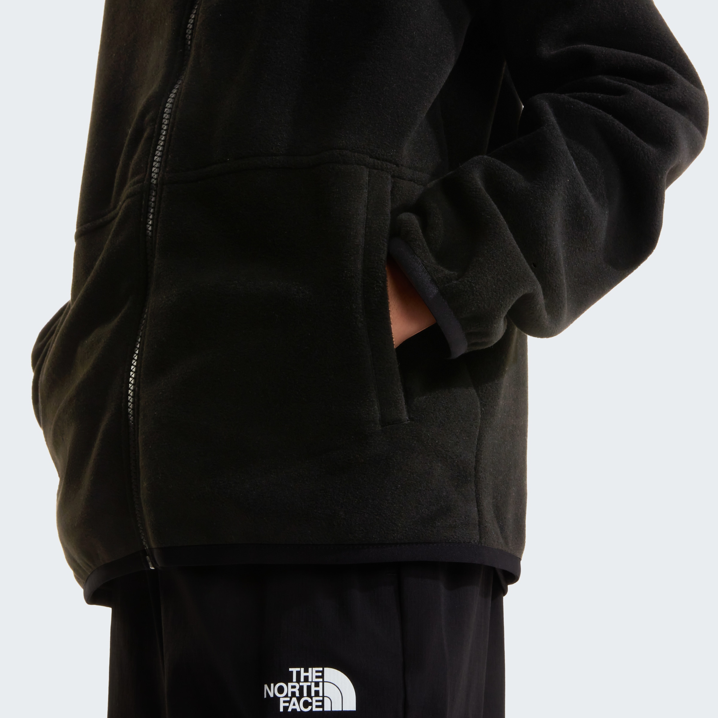 The North Face Fleecejacke »TEEN GLACIER FZ ZIP IN JACKET« mit Zip-In-Funktion, weiches Material, aus Polyester, normaler Schnitt