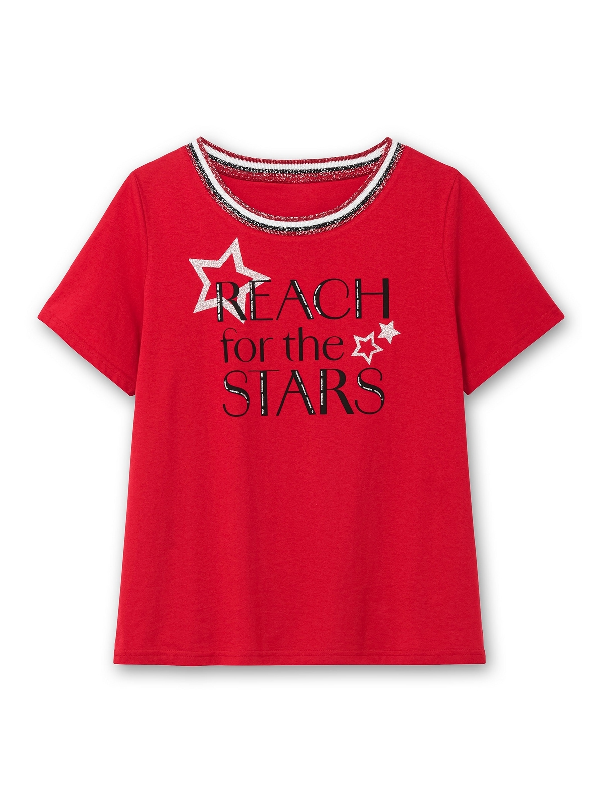 Sheego T-Shirt »Große Größen«, mit Frontdruck und Glitzerdetails