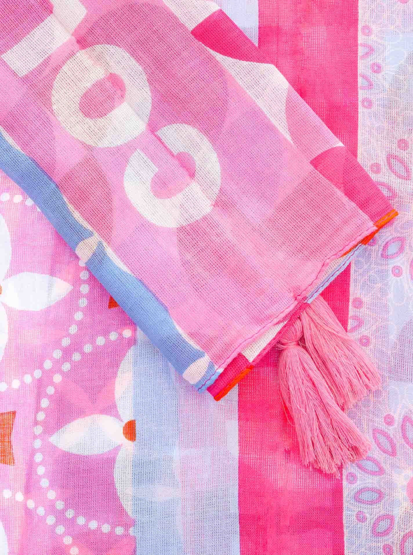 Zwillingsherz Modeschal »Schal "Colorful Mind"«, mit farbigem Mustermix und Tasseln