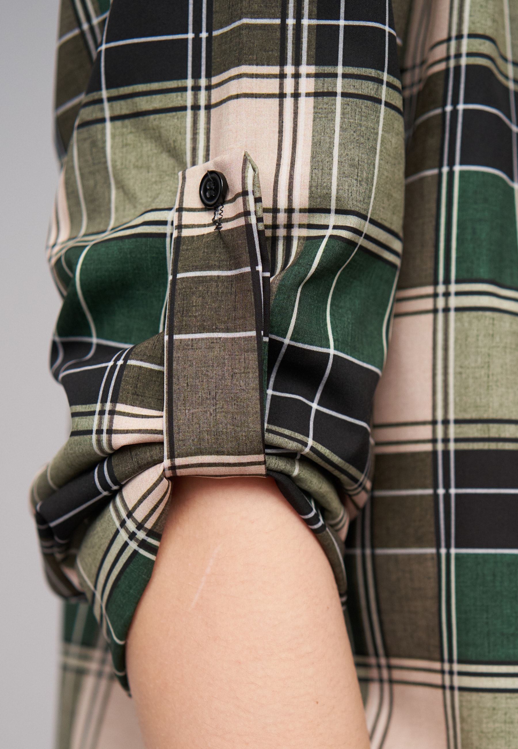 CLOUD 5IVE Klassische Bluse »CLOUD 5IVE Turn Up 3/4 Arm Bluse kariert small«