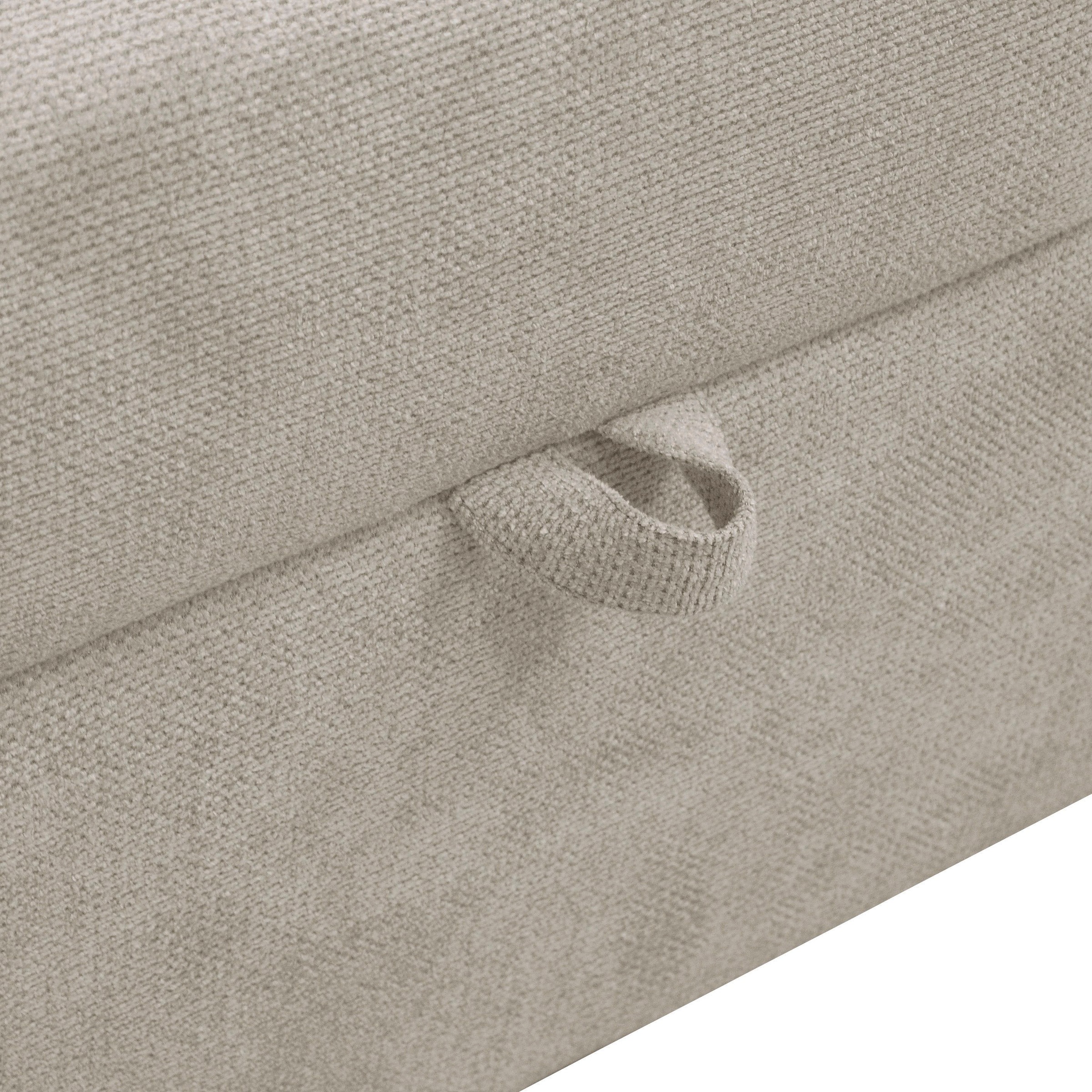 Schlafsofa ALINA "Marla", grau (hellgrau xbo 29), B:201cm H:73cm T:95cm, Struktur fein XBO (100% Polyester), Sofas, Schlafsofa, inkl. Stauraum und 2 Rückenkissen 3