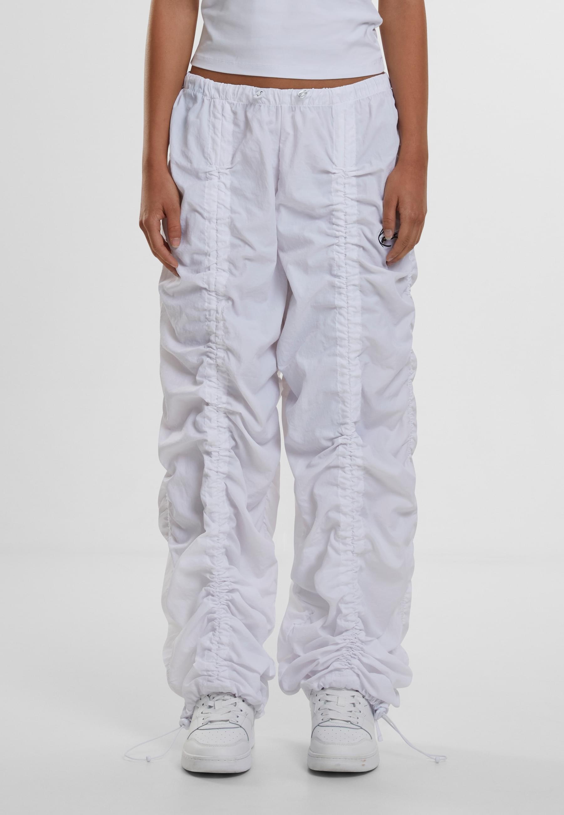 Karl Kani Stoffhose »Karl Kani Damen Small Signature Gathering Parachute Pants«, (1 tlg.)