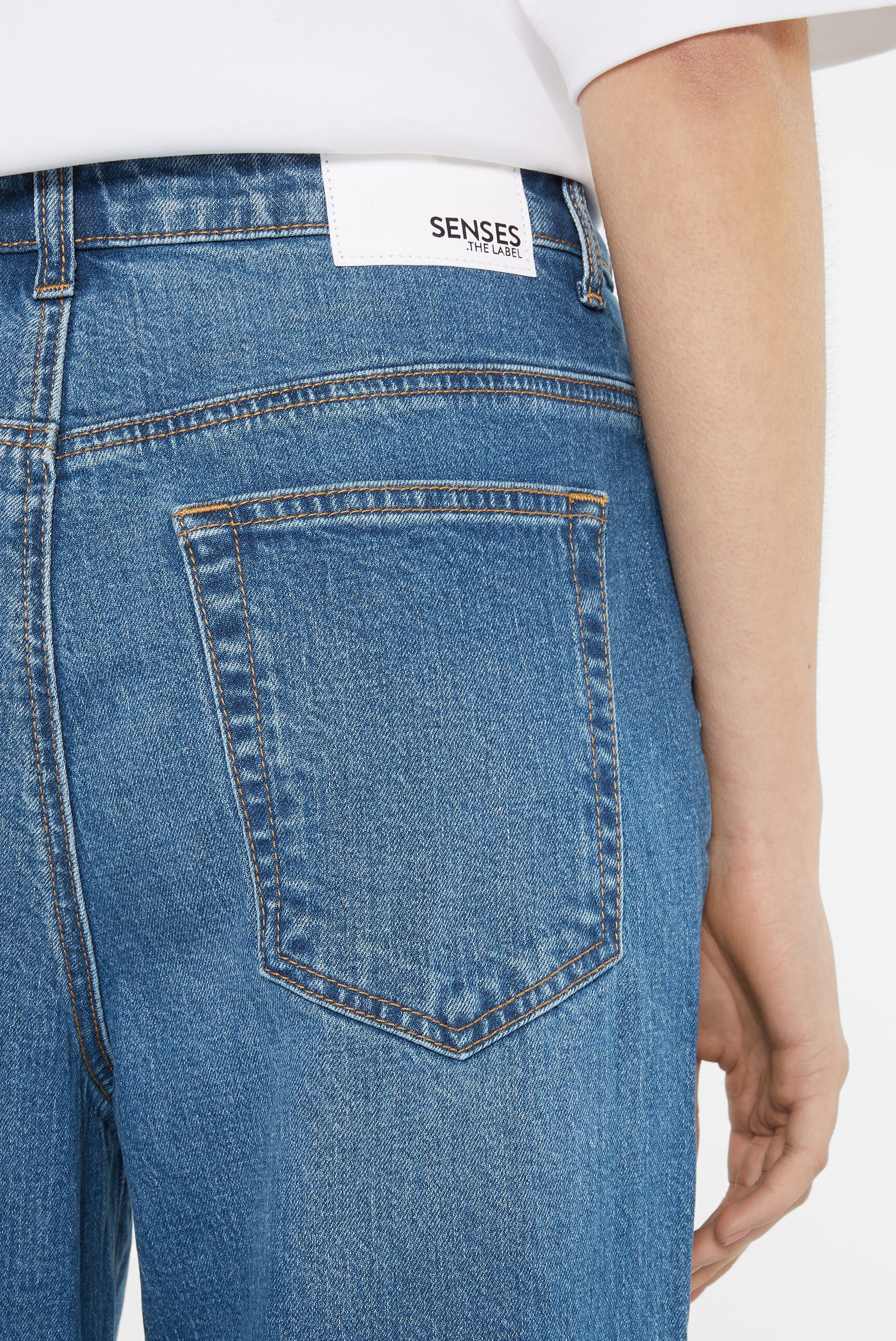 SENSES.THE LABEL Regular-fit-Jeans, mit hoher Leibhöhe