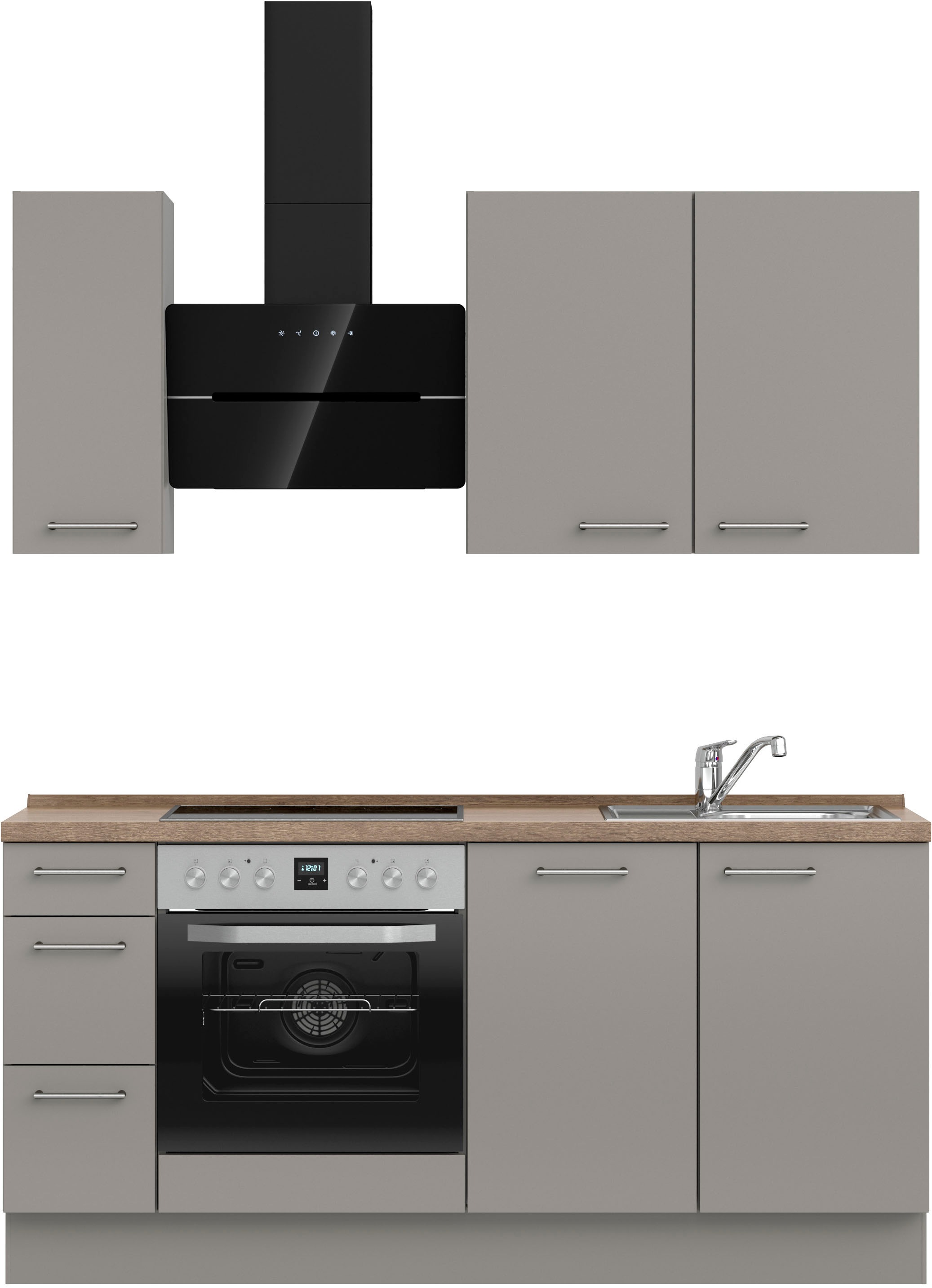 nobilia Küchenzeile ""Laser II", Ausrichtung wählbar, Breite 180 cm" vormon günstig online kaufen