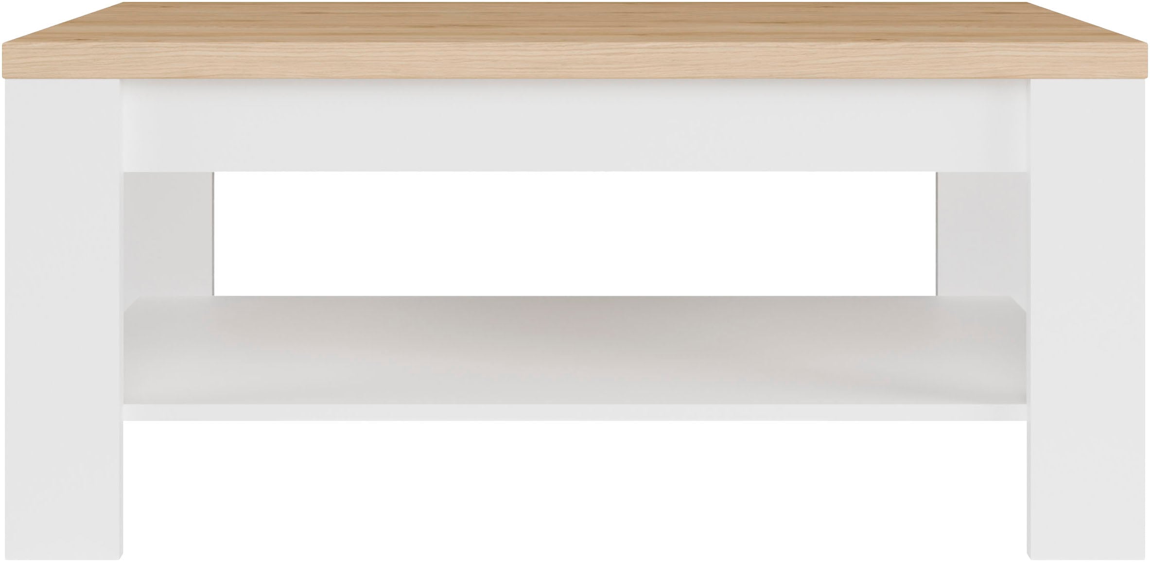 FORTE Couchtisch »Coffee Table, Ablagefäche, zweifarbiges Dekor« B/H/T 100/45,7/60 cm Ablageboden