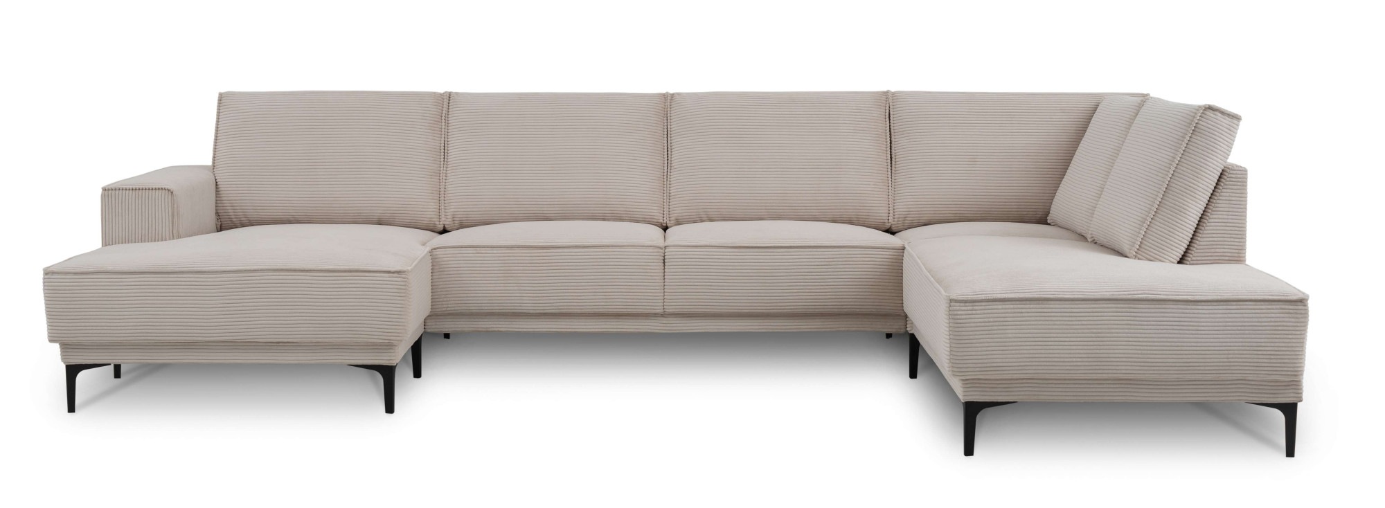 PLACES OF STYLE Wohnlandschaft "XXL Sofa Oland, Struktur, Flachgewebe, Luxu günstig online kaufen