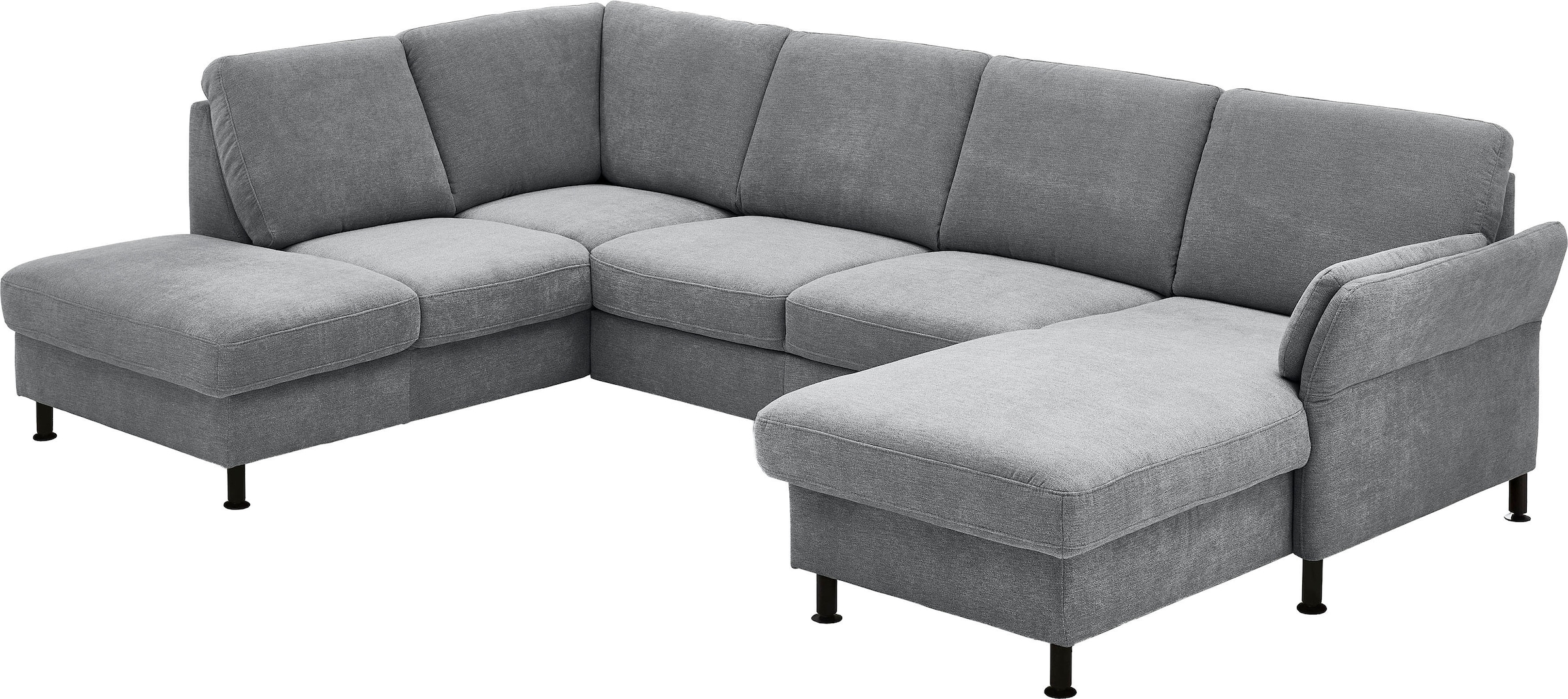Die PlanBar Wohnlandschaft "ZE-EM18013 U-Form, Breite 305 cm" wahlweise mit Kopfstützen und Liegearmlehne