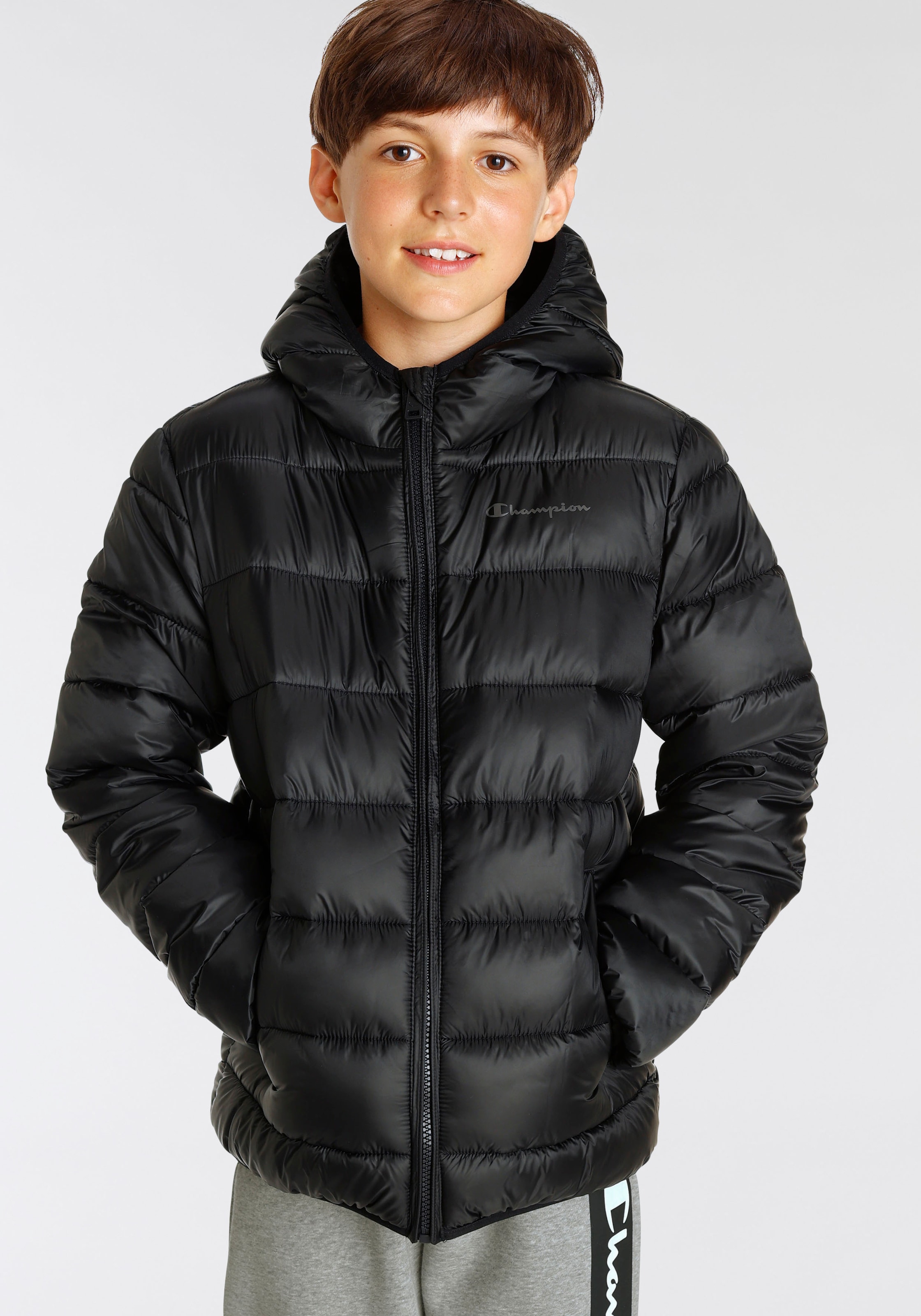 Champion Steppjacke »Outdoor Kapuze für Jacket | - Kinder«, Hooded BAUR mit