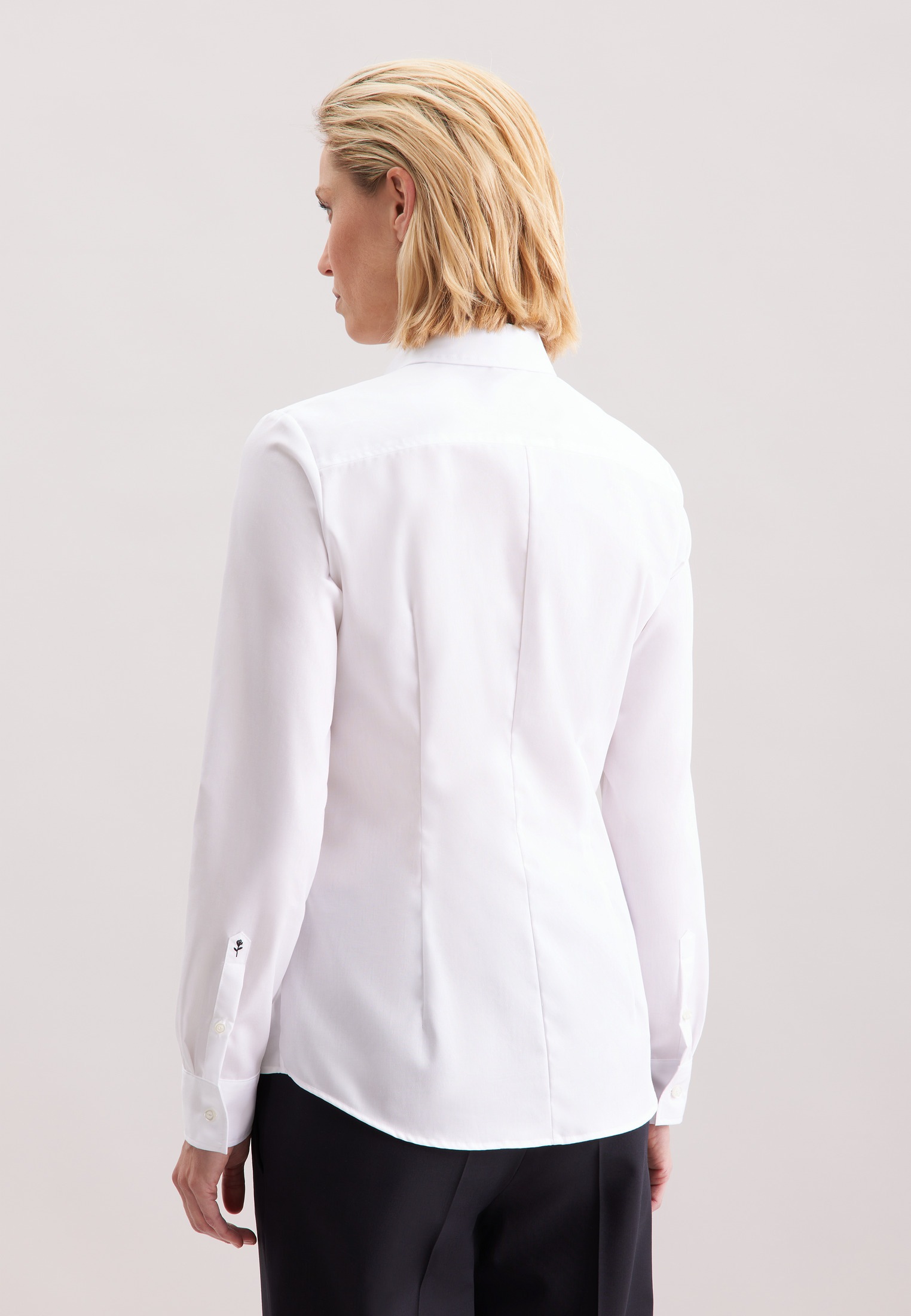 seidensticker Hemdbluse "Schwarze Rose" Uni günstig online kaufen