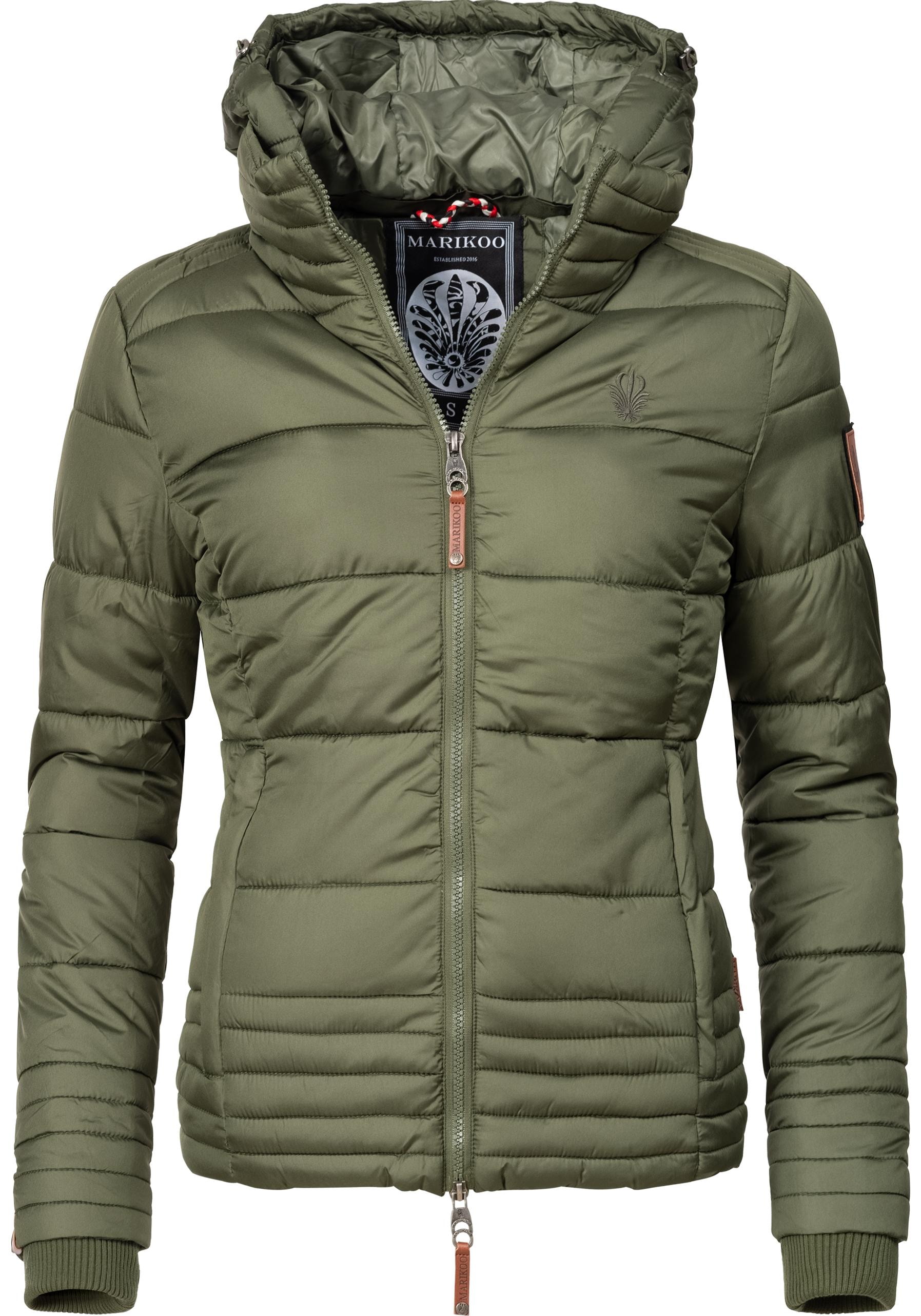 den Winter modisch für taillierte Steppjacke mit Marikoo online kaufen | Damen Winterjacke Kapuze, »Sole«, BAUR