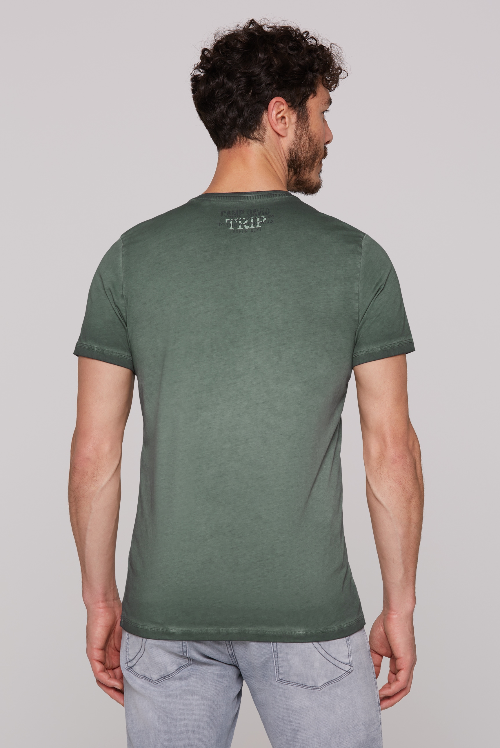 CAMP DAVID Rundhalsshirt, aus Baumwolle