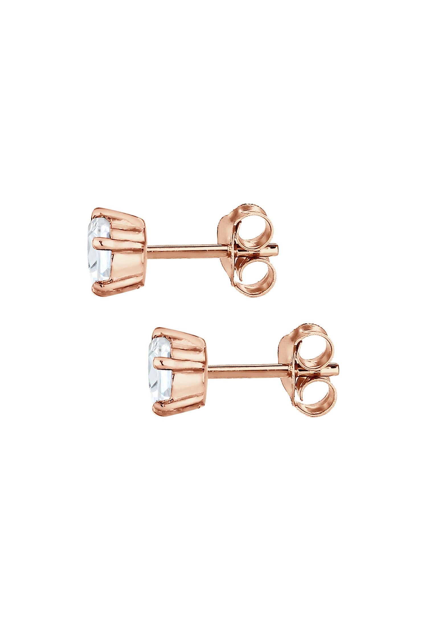Elli Paar Ohrstecker »Funkelnd Rund Klassik 925 Silber, mit Kristallen von Swarovski®«