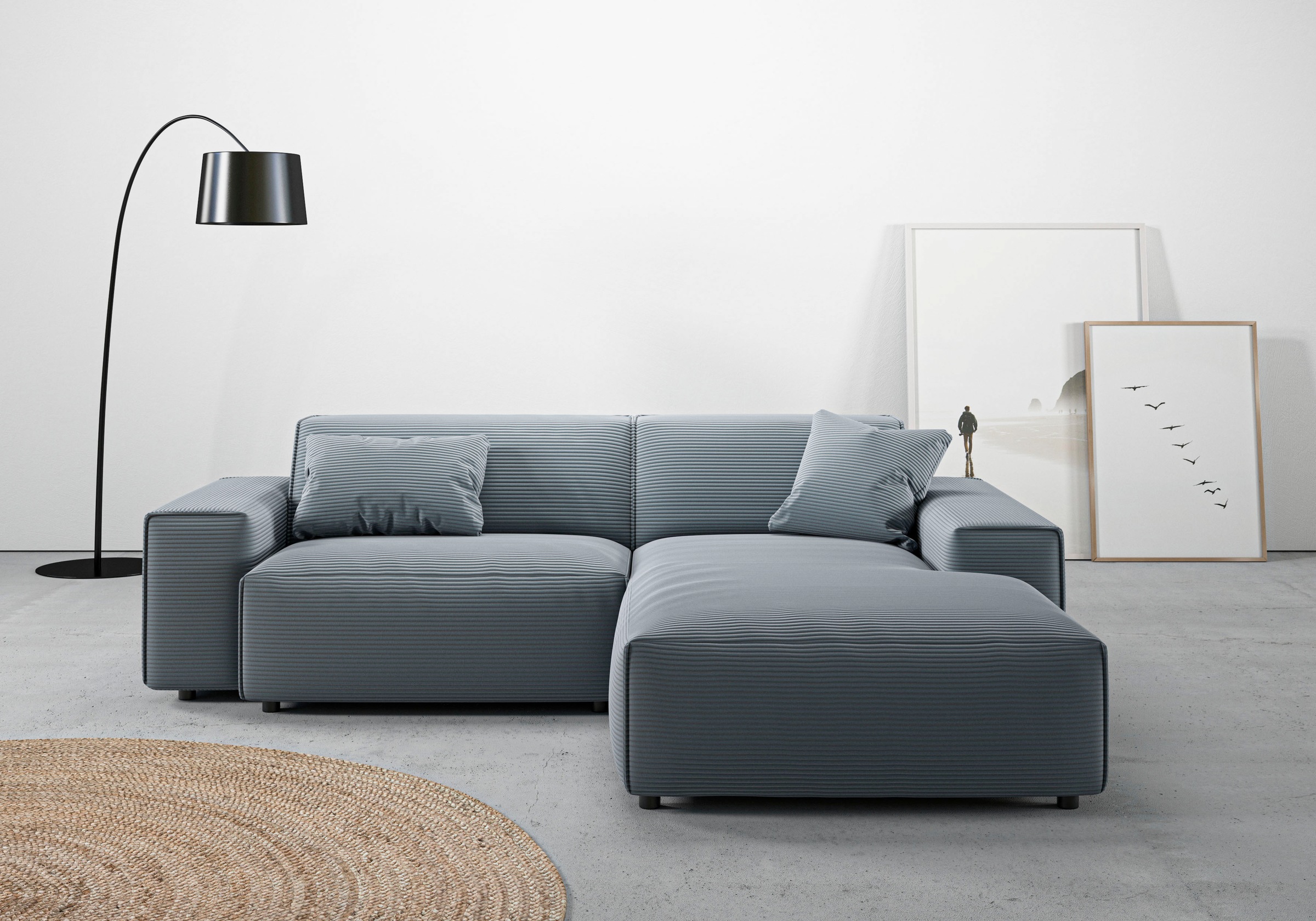 andas Ecksofa "Glimminge L-Form auch in Breitcord, Feincord + Easy care-Bez günstig online kaufen