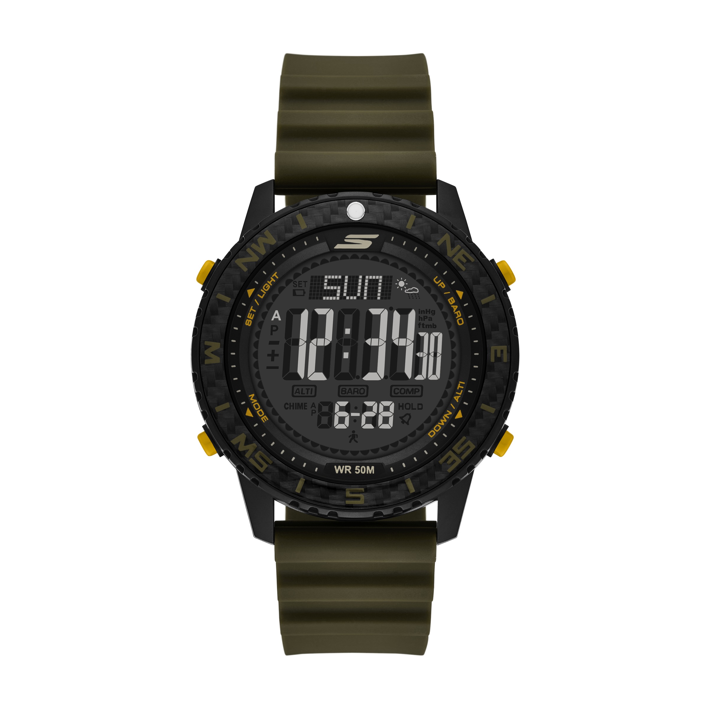 Skechers Chronograph »Adventure Sport« Quarzuhr, Armbanduhr, Herrenuhr, Silikonarmband, digital, Tag