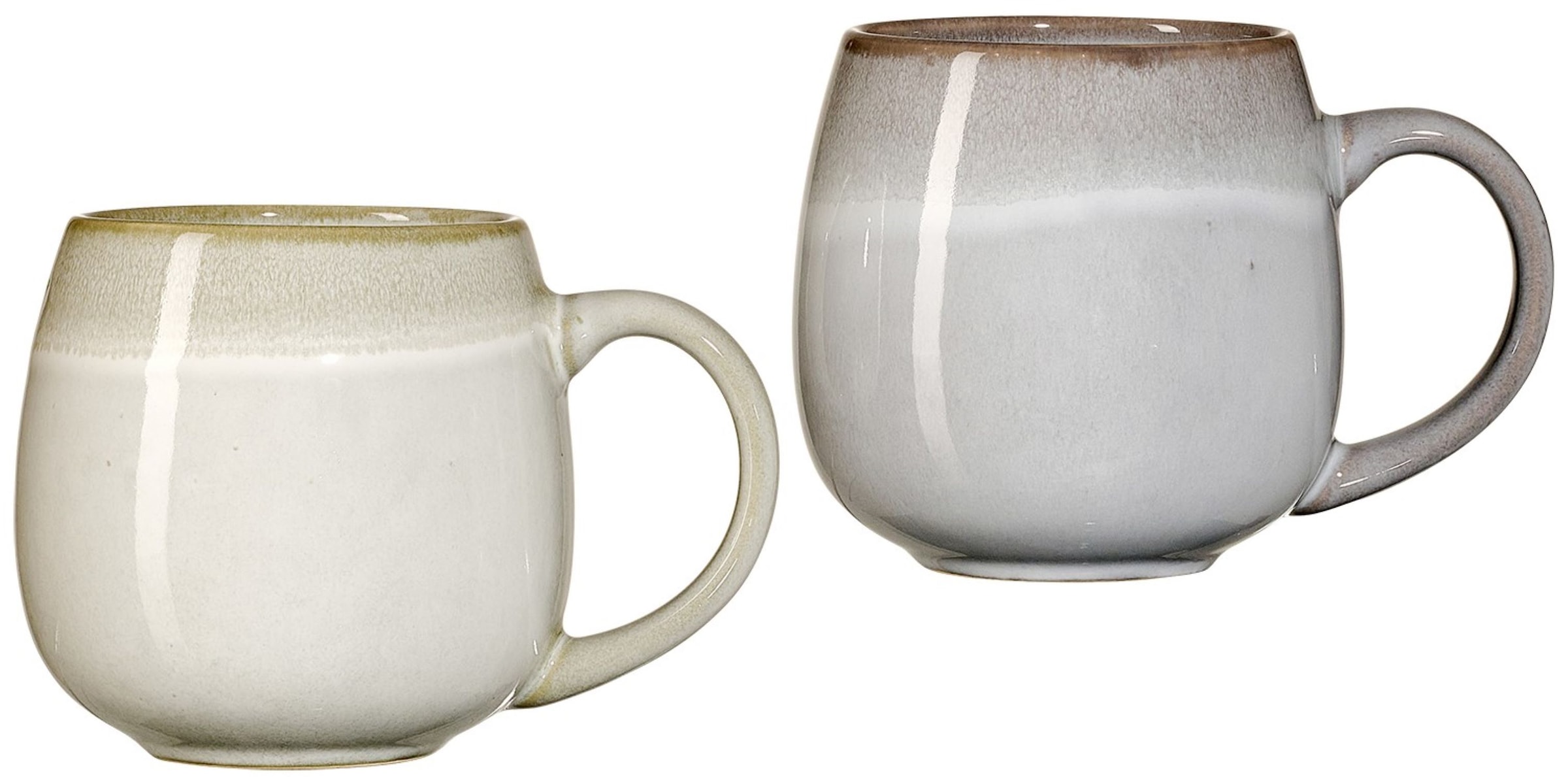 Ritzenhoff & Breker Becher "Hygge", (Set, 2 tlg.), 2-teilig, Reaktivglasur, jedes Stück ein Unikat, 475 ml