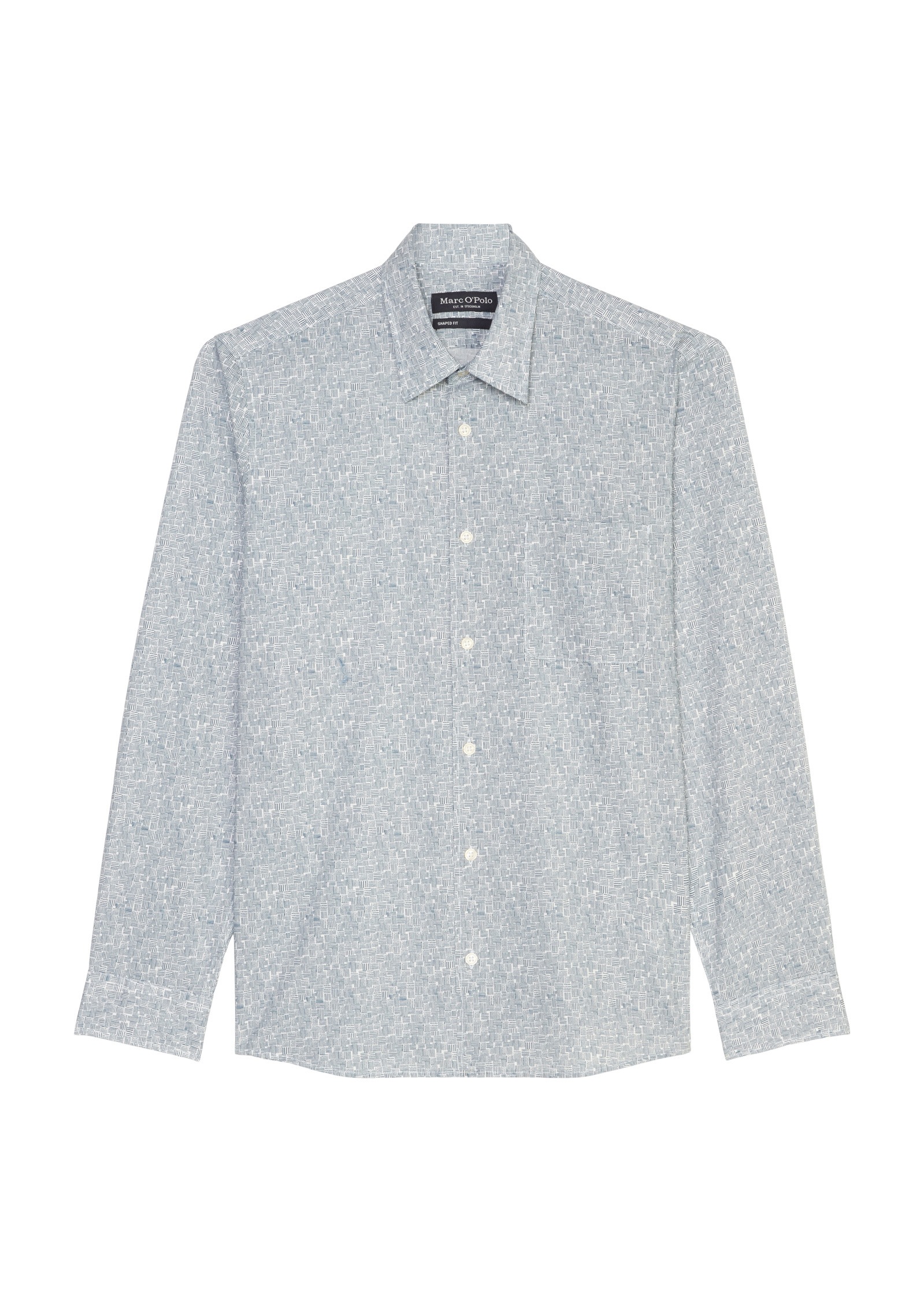 Marc O'Polo Langarmhemd »mit feinem Allover-Print«