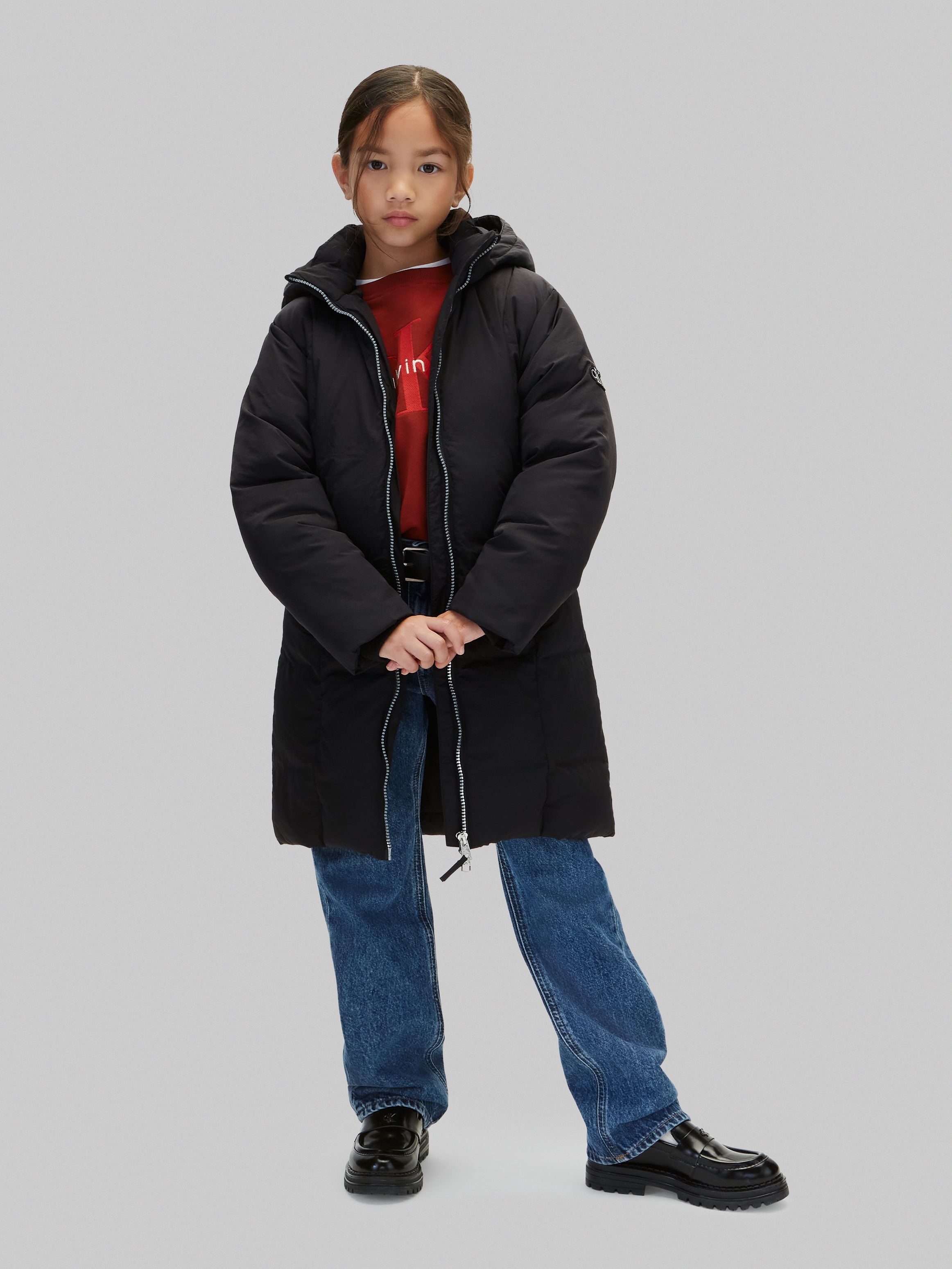 Calvin Klein Jeans Steppmantel »CLASSIC FILLED COAT« Regular fit mit Eingrifftaschen